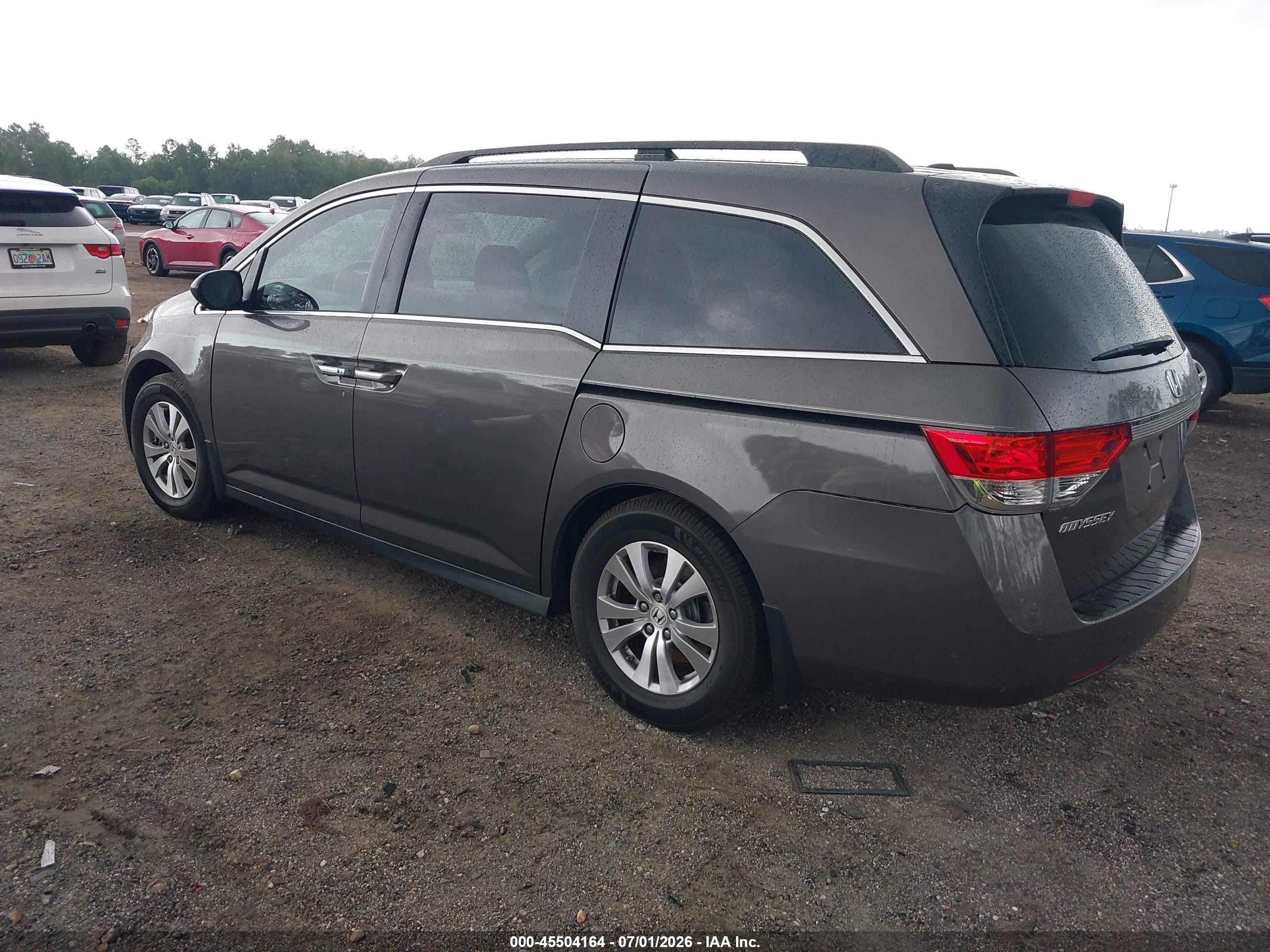 2014 Honda Odyssey Ex-l Gray vin: 5FNRL5H66EB112492