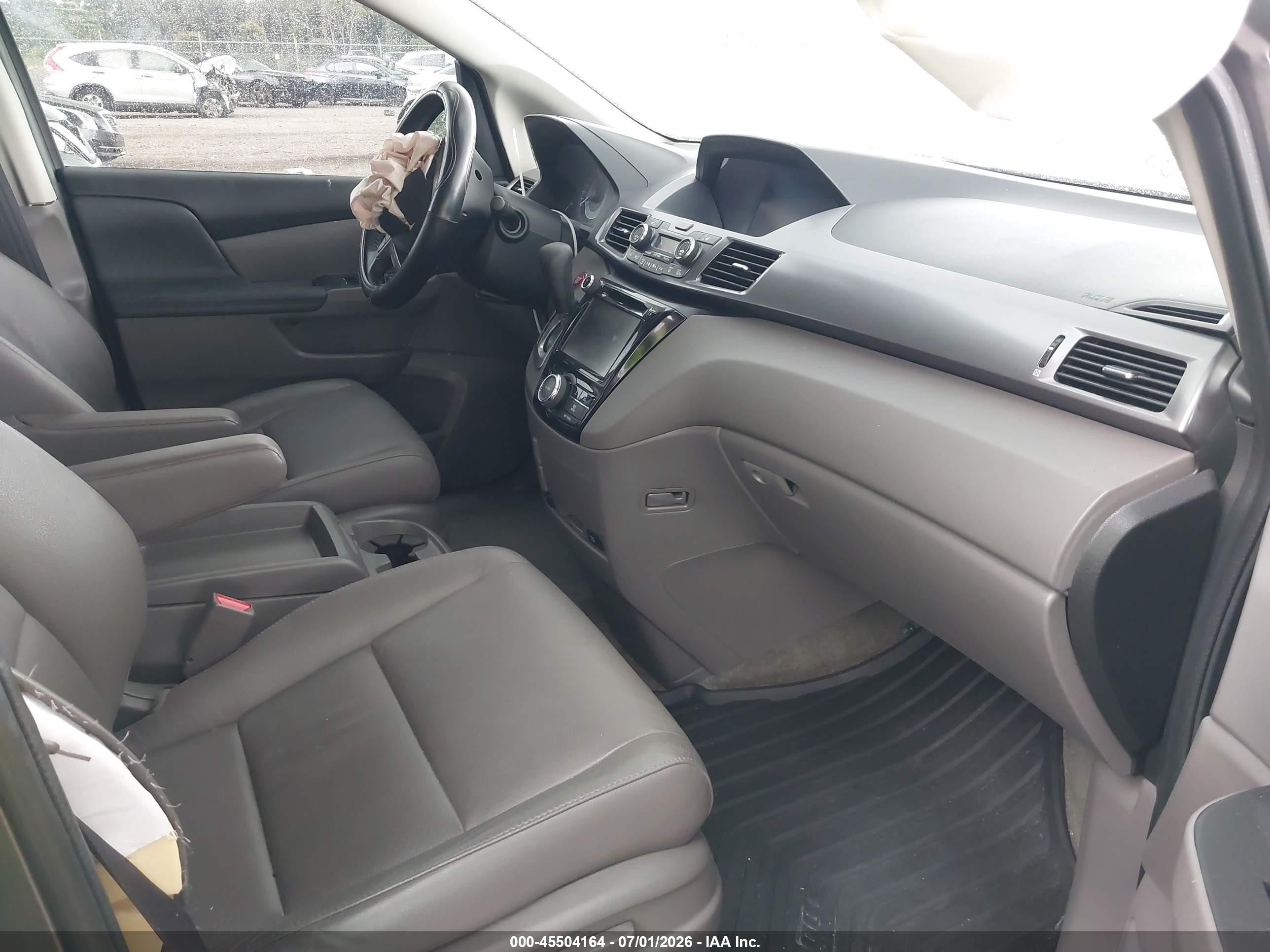 2014 Honda Odyssey Ex-l Gray vin: 5FNRL5H66EB112492
