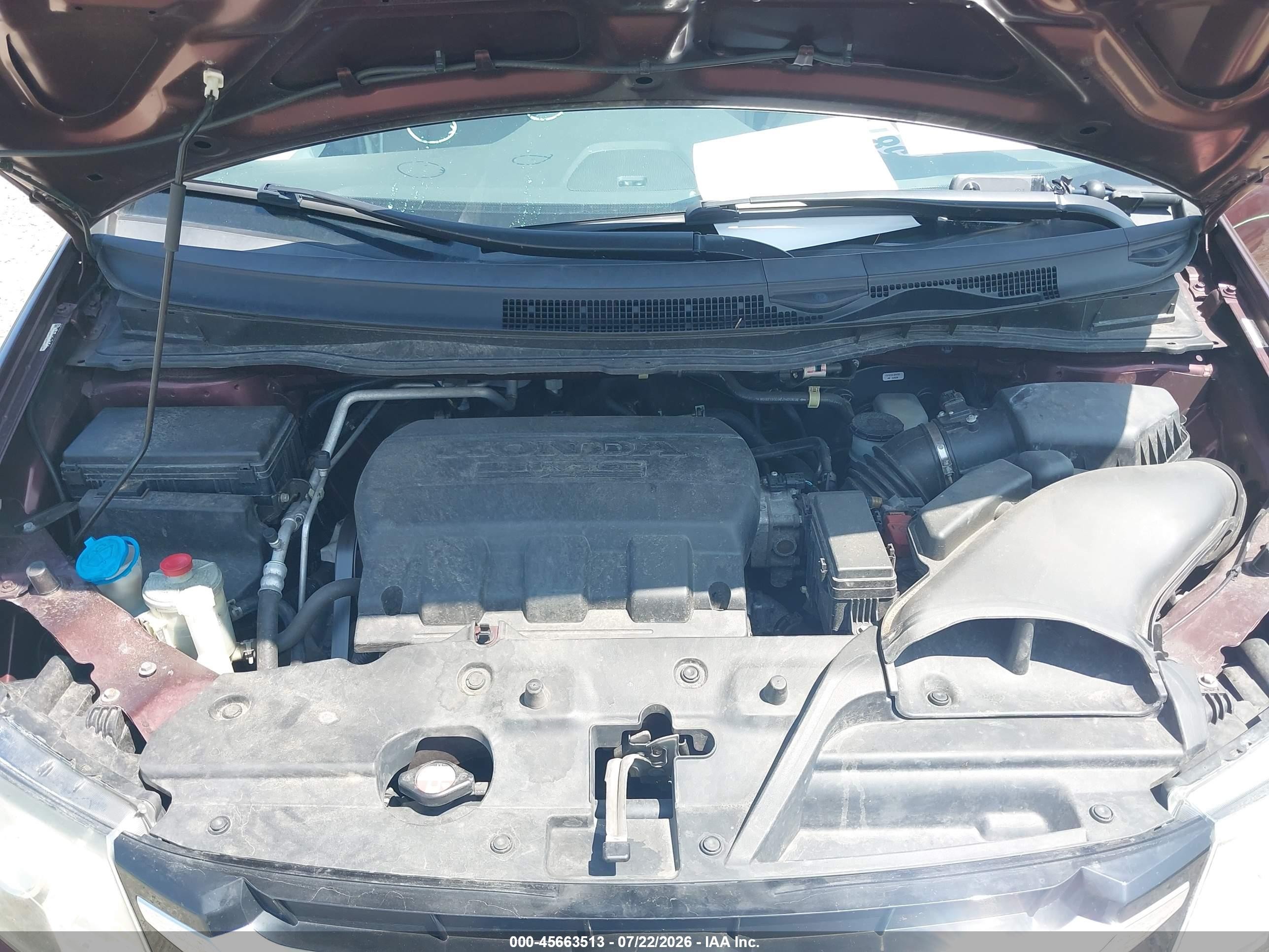 2014 Honda Odyssey Ex-l Бордовый vin: 5FNRL5H66EB119796