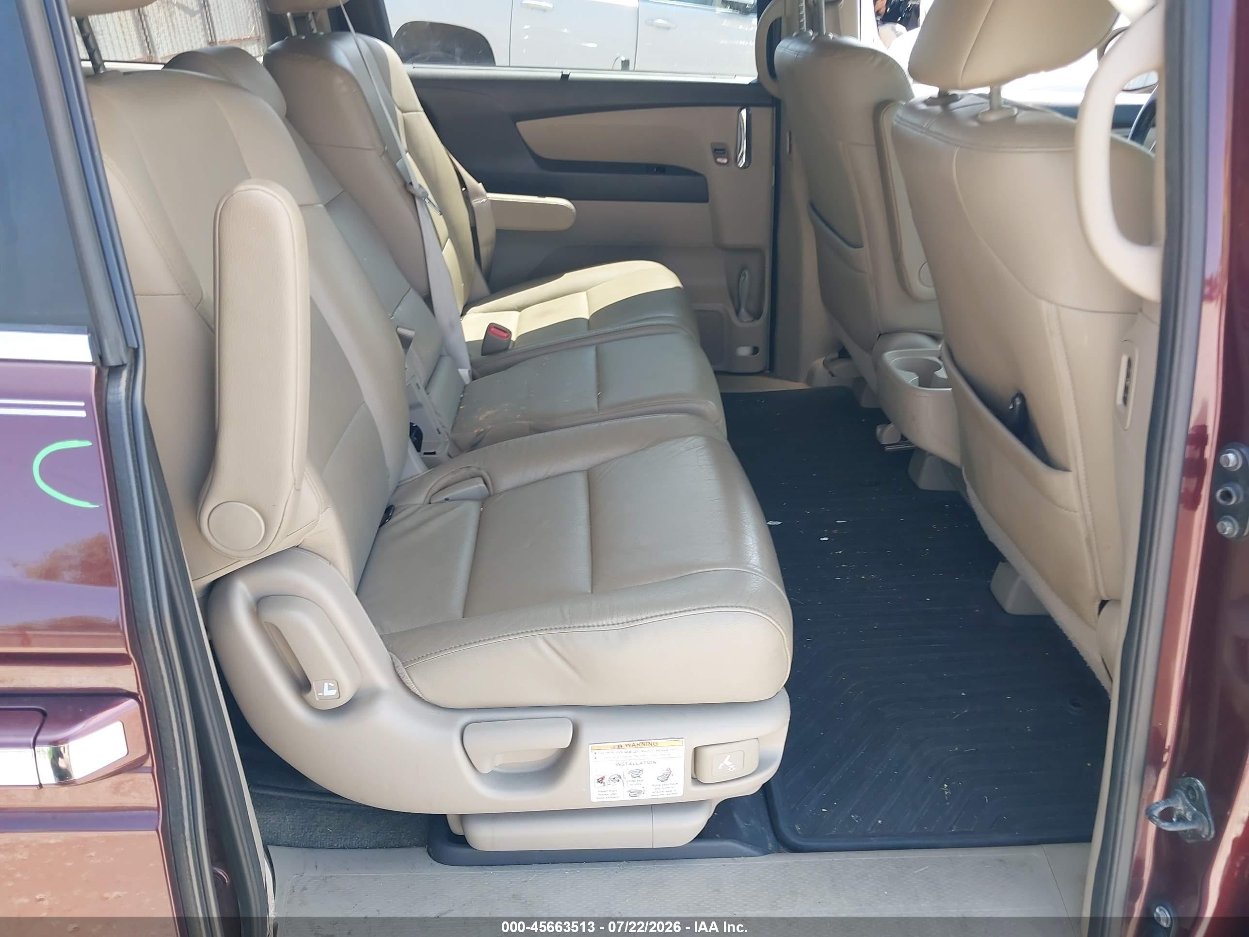 2014 Honda Odyssey Ex-l Бордовый vin: 5FNRL5H66EB119796