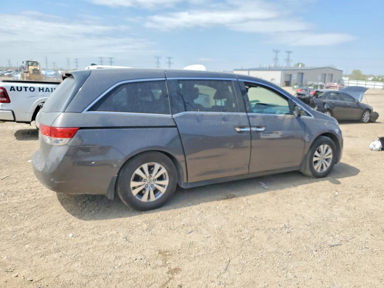 2014 Honda Odyssey Exl Серый vin: 5FNRL5H66EB127932