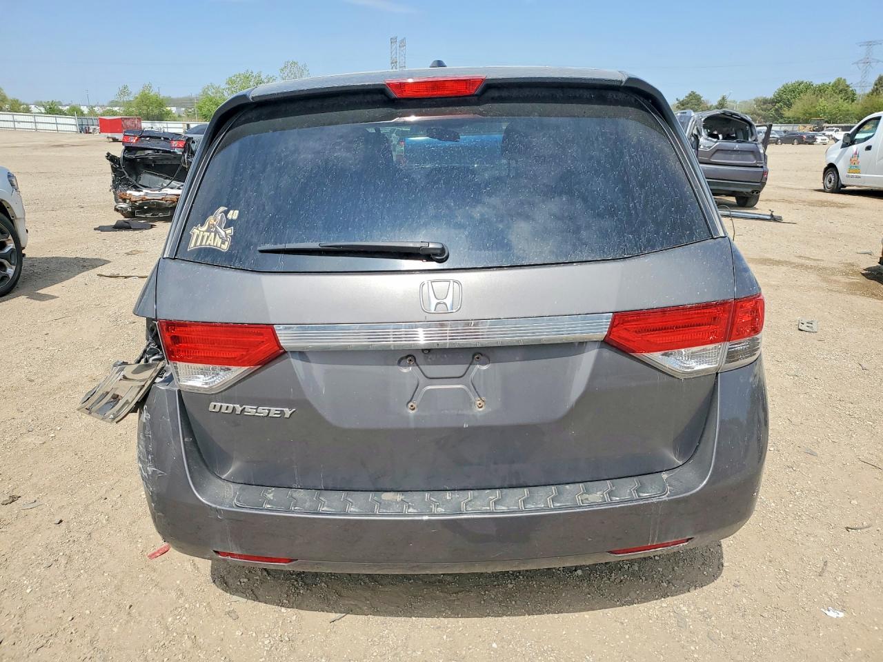2014 Honda Odyssey Exl Серый vin: 5FNRL5H66EB127932