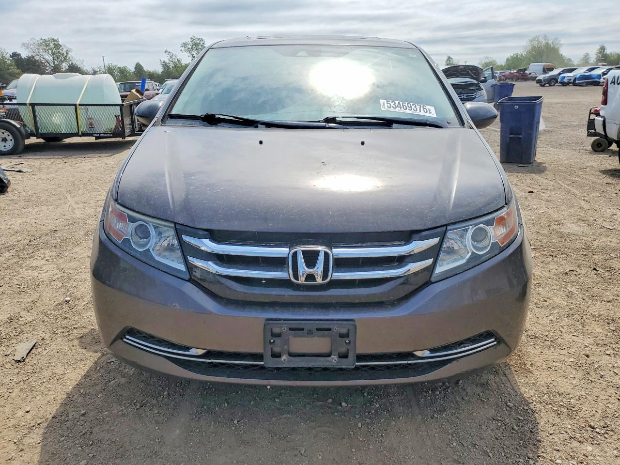 2014 Honda Odyssey Exl Серый vin: 5FNRL5H66EB127932