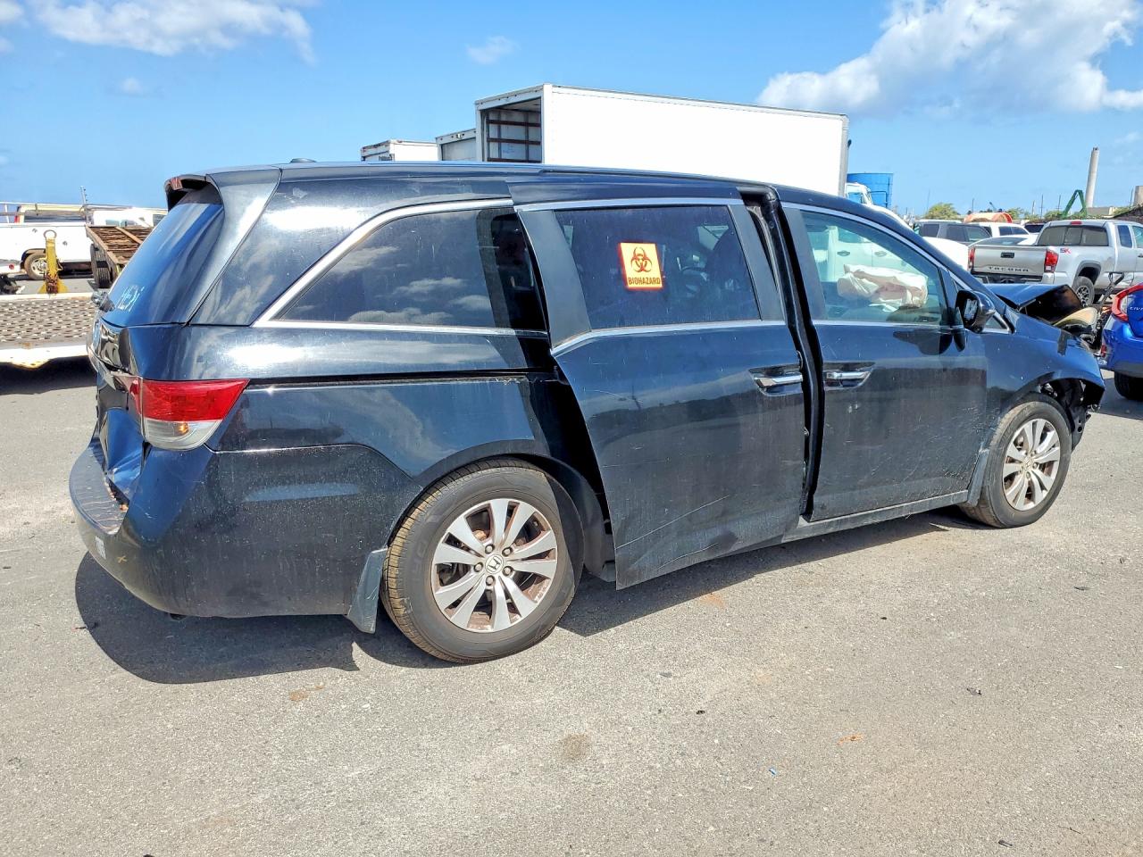 2014 Honda Odyssey Exl Black vin: 5FNRL5H66EB130281