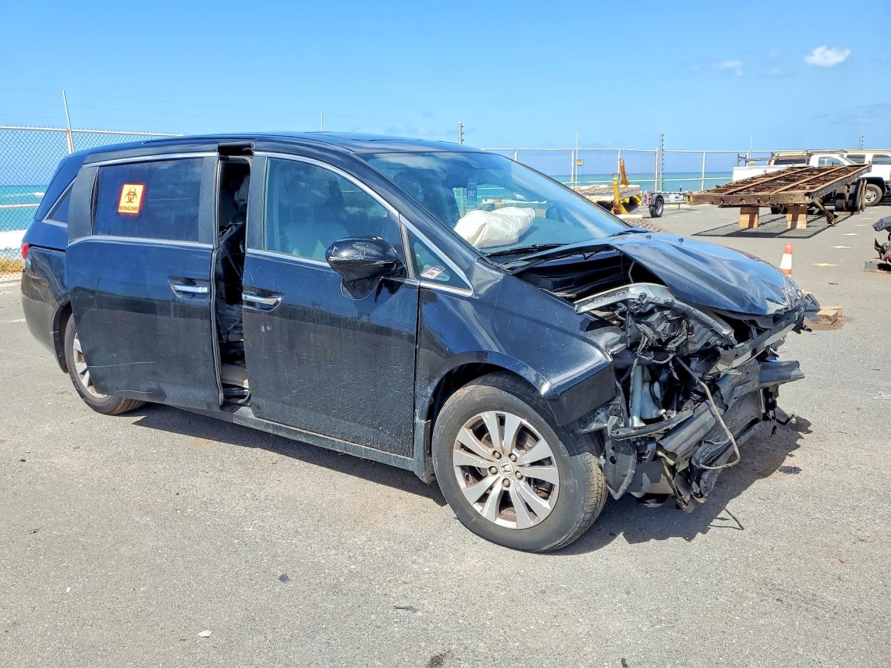 2014 Honda Odyssey Exl Black vin: 5FNRL5H66EB130281