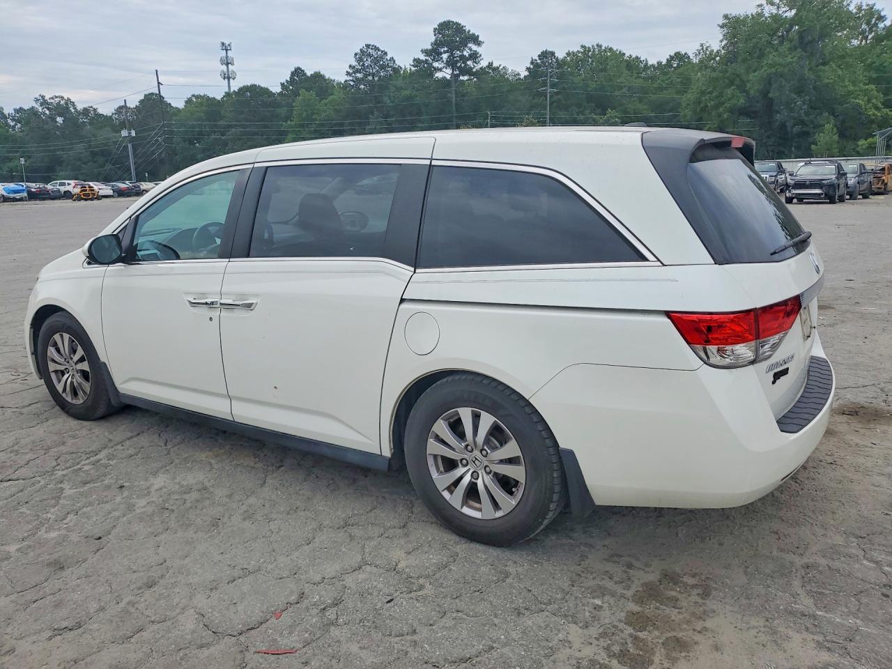 2014 Honda Odyssey Exl White vin: 5FNRL5H66EB130832
