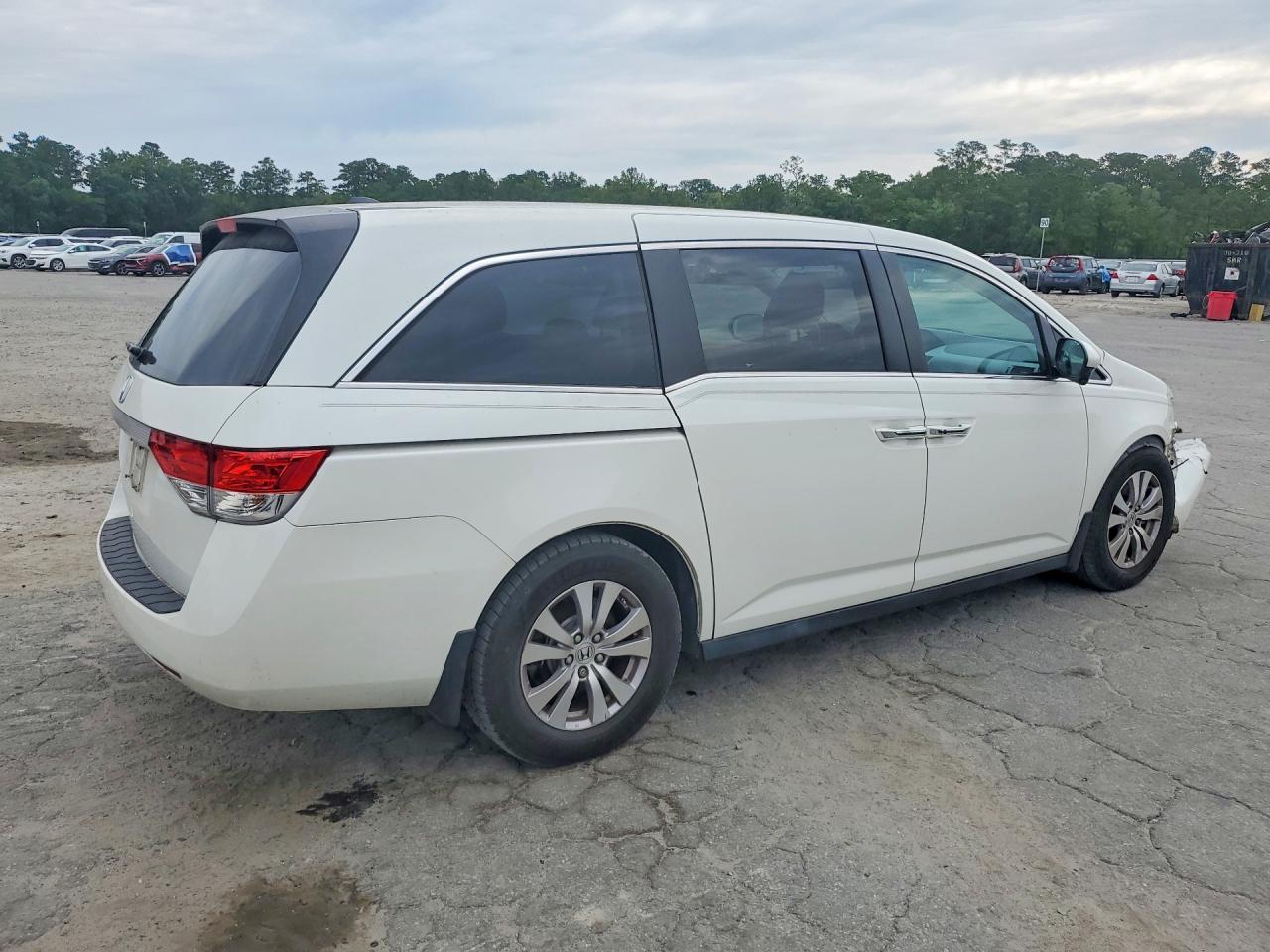 2014 Honda Odyssey Exl White vin: 5FNRL5H66EB130832