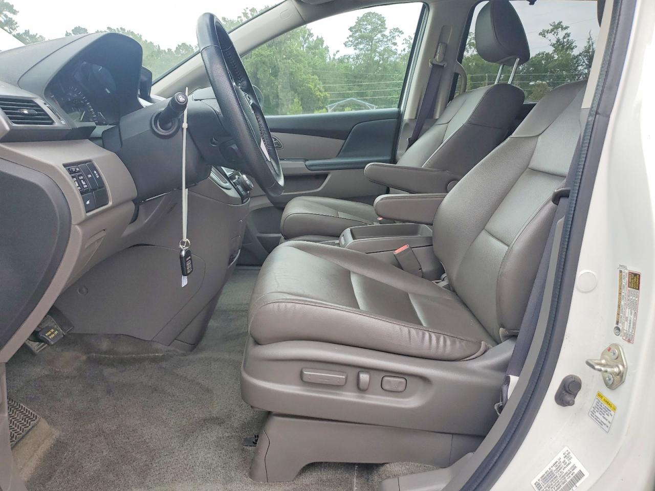 2014 Honda Odyssey Exl White vin: 5FNRL5H66EB130832