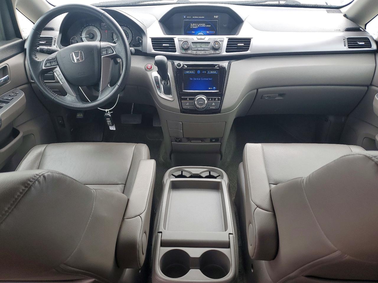 2014 Honda Odyssey Exl White vin: 5FNRL5H66EB130832