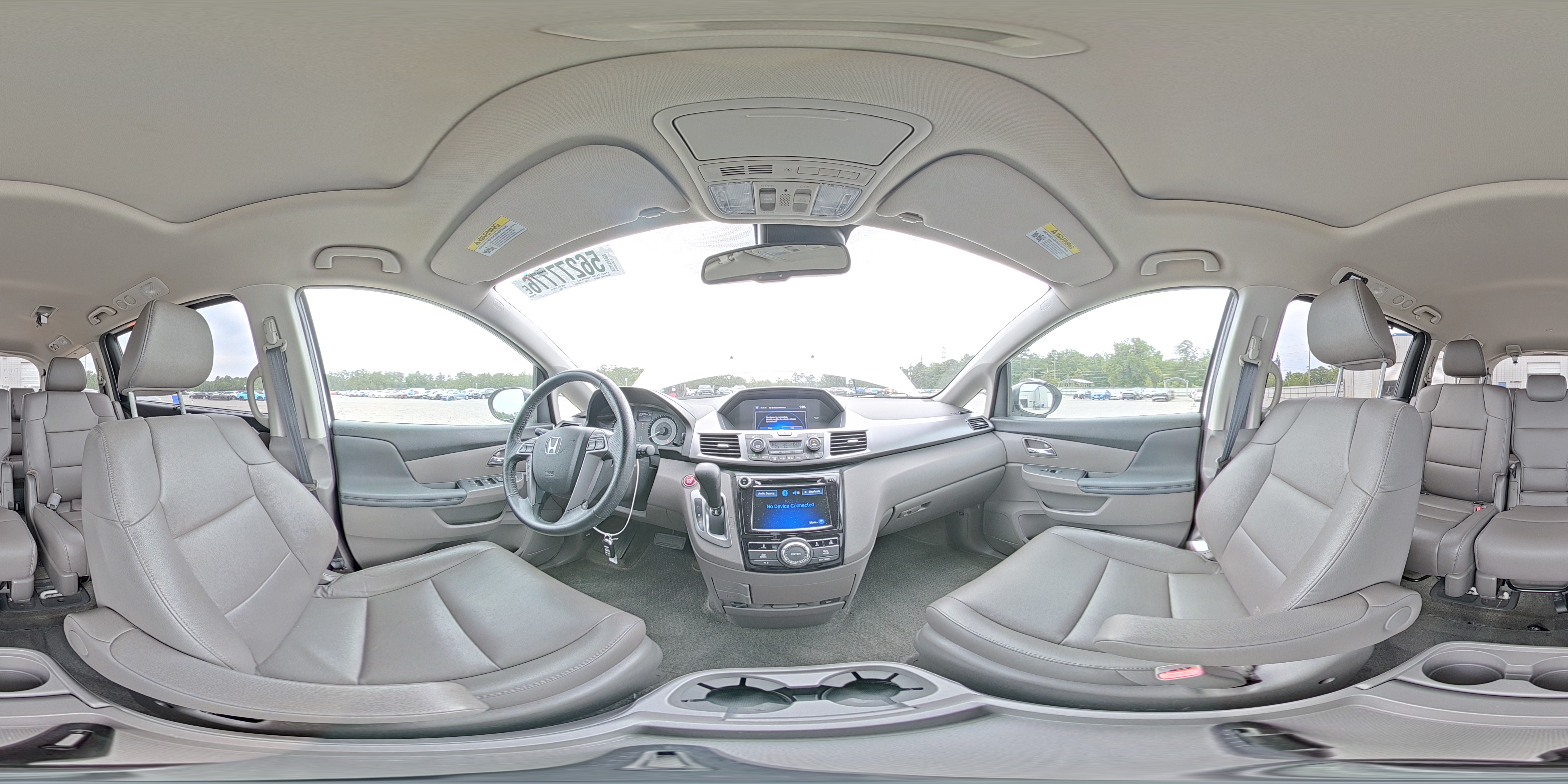 2014 Honda Odyssey Exl White vin: 5FNRL5H66EB130832
