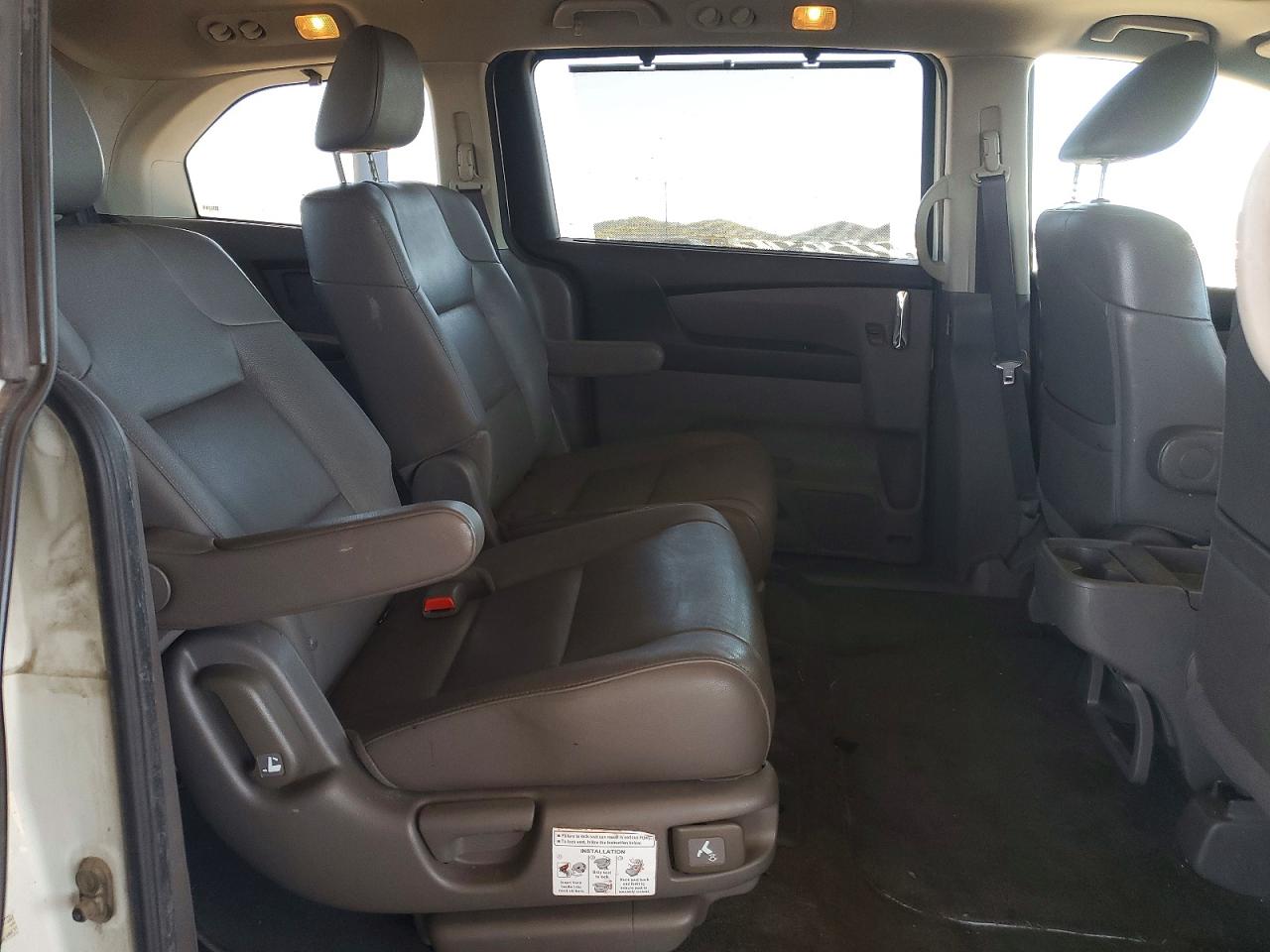 2014 Honda Odyssey Exl White vin: 5FNRL5H66EB131589