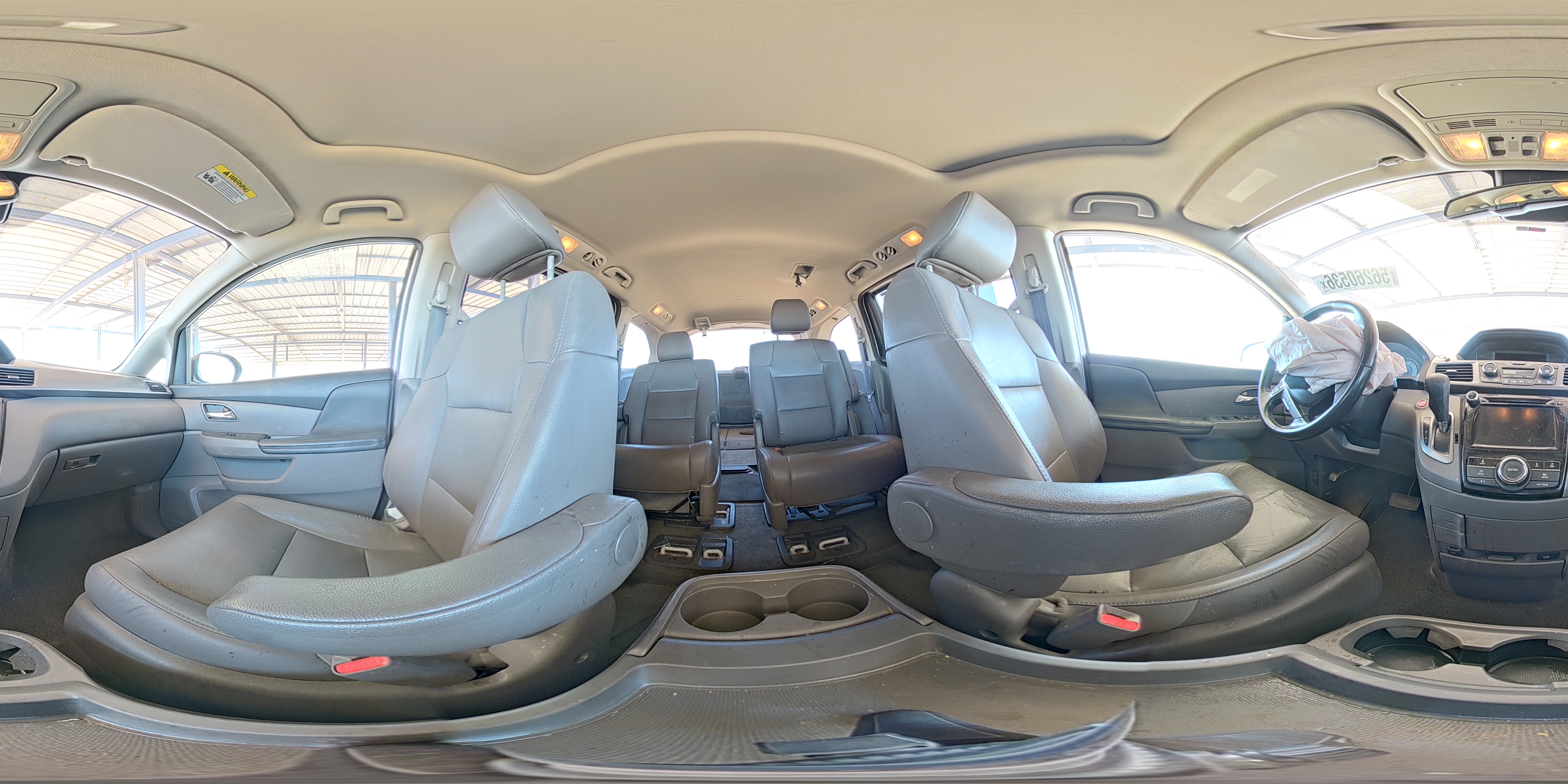 2014 Honda Odyssey Exl White vin: 5FNRL5H66EB131589
