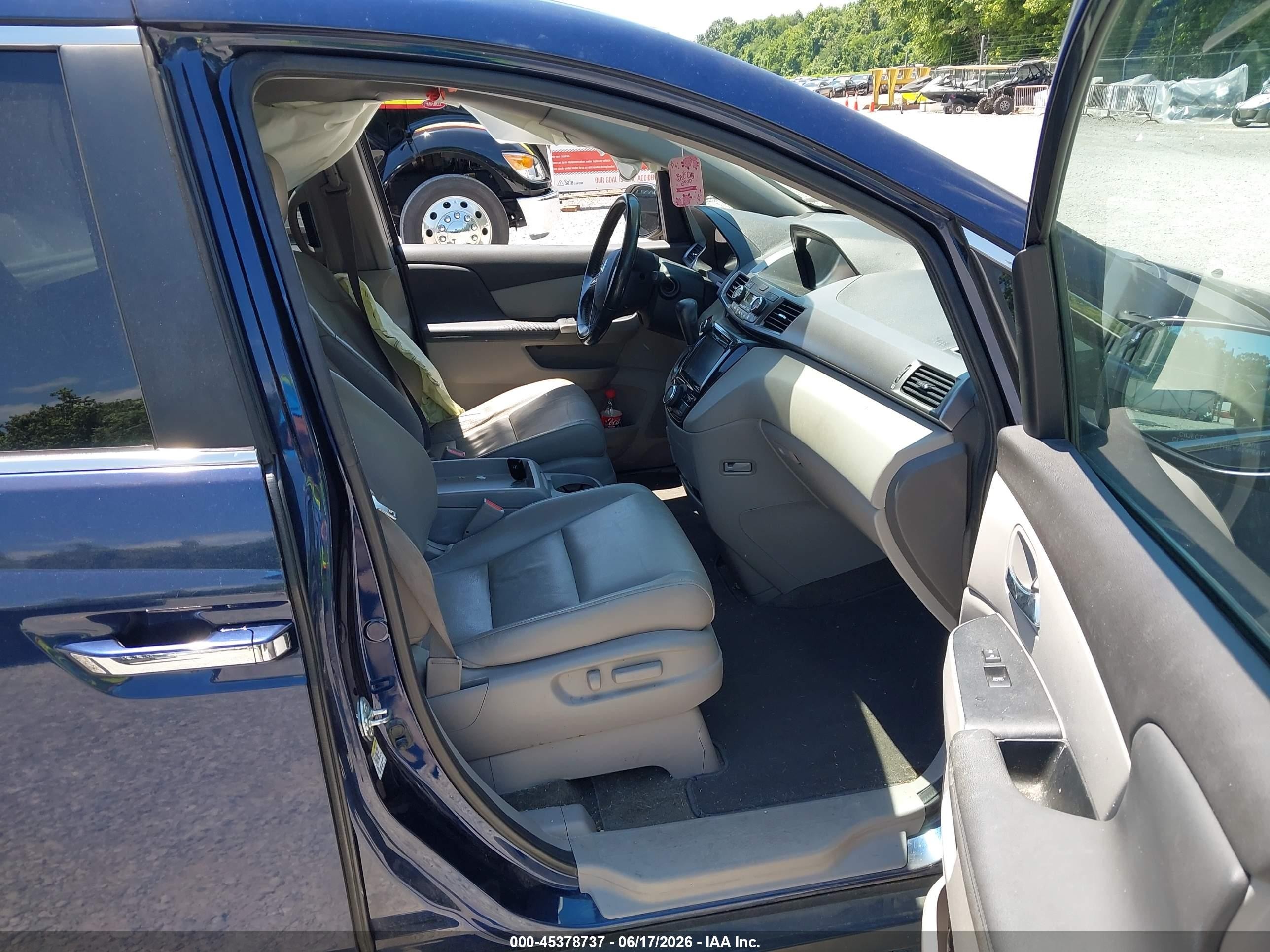 2014 Honda Odyssey Ex-l Синий vin: 5FNRL5H66EB133245