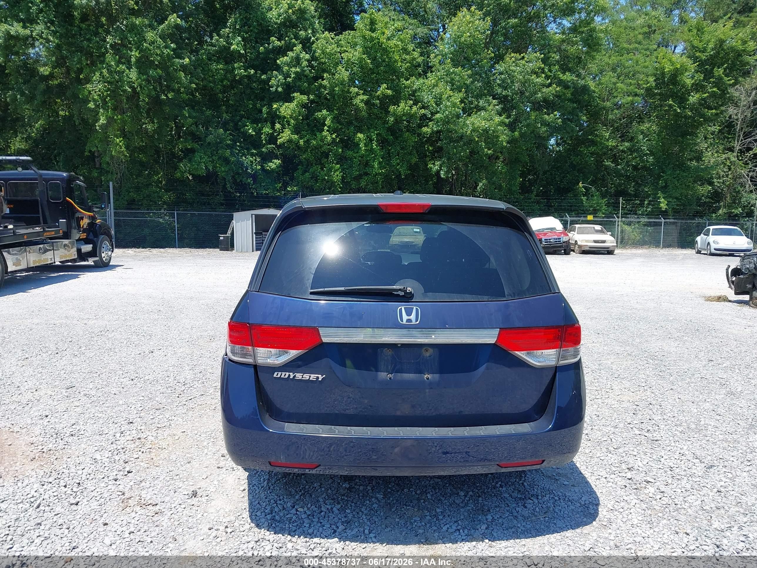 2014 Honda Odyssey Ex-l Синий vin: 5FNRL5H66EB133245