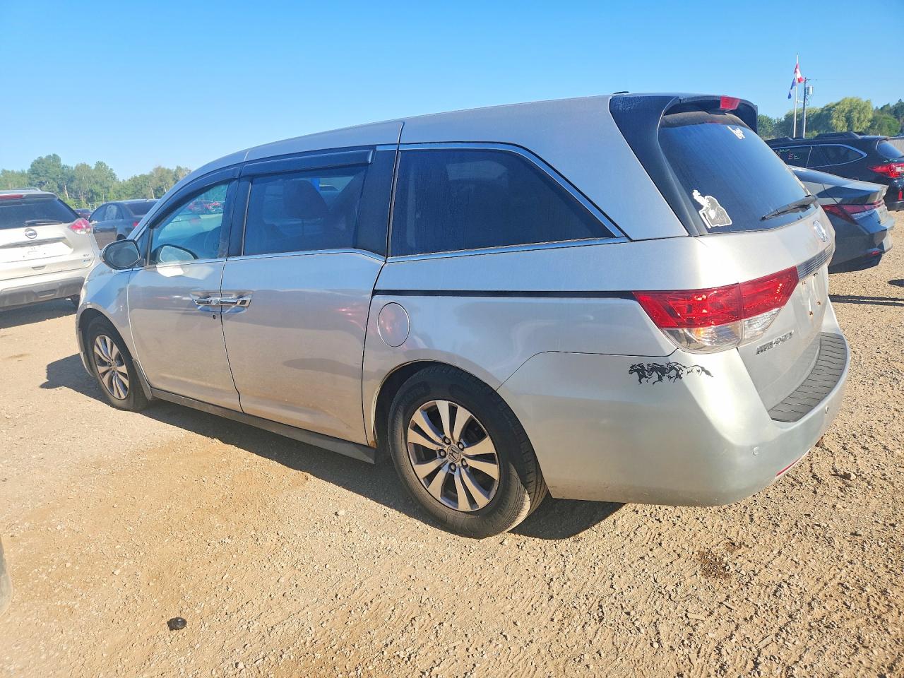 2014 Honda Odyssey Exl Silver vin: 5FNRL5H66EB506512