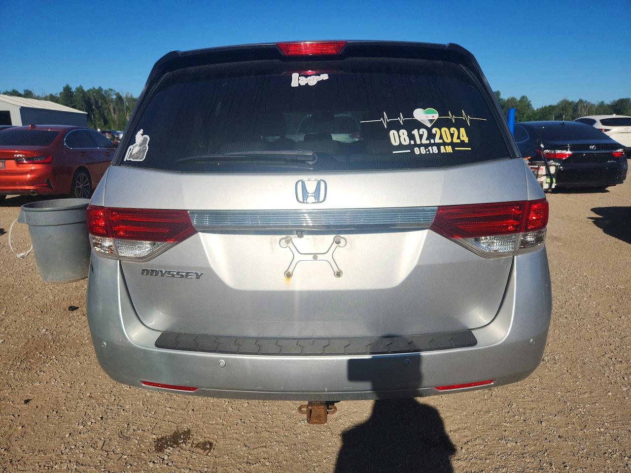 2014 Honda Odyssey Exl Silver vin: 5FNRL5H66EB506512