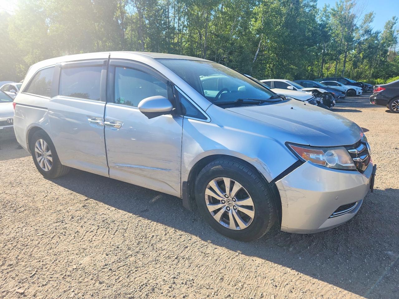 2014 Honda Odyssey Exl Silver vin: 5FNRL5H66EB506512