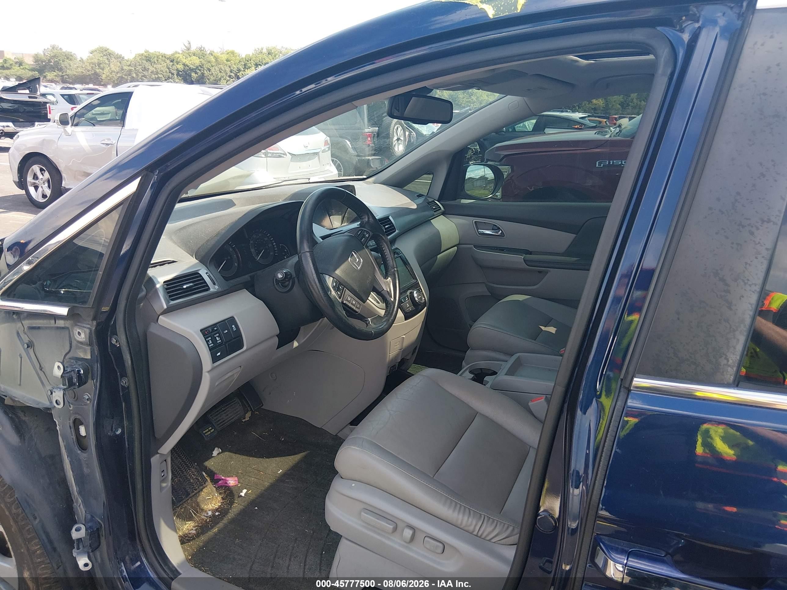 2015 Honda Odyssey Ex-l Blue vin: 5FNRL5H66FB001720