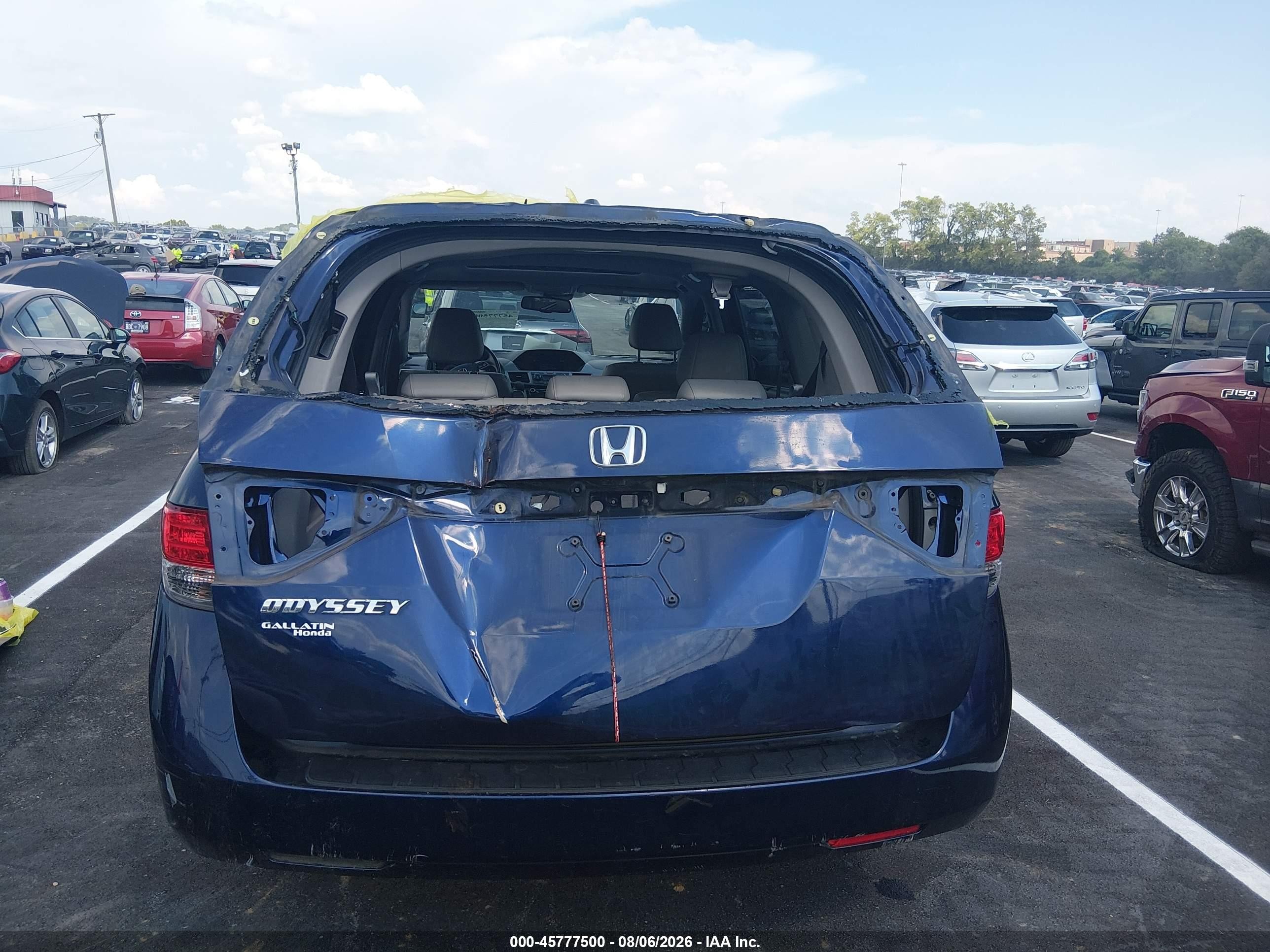 2015 Honda Odyssey Ex-l Blue vin: 5FNRL5H66FB001720