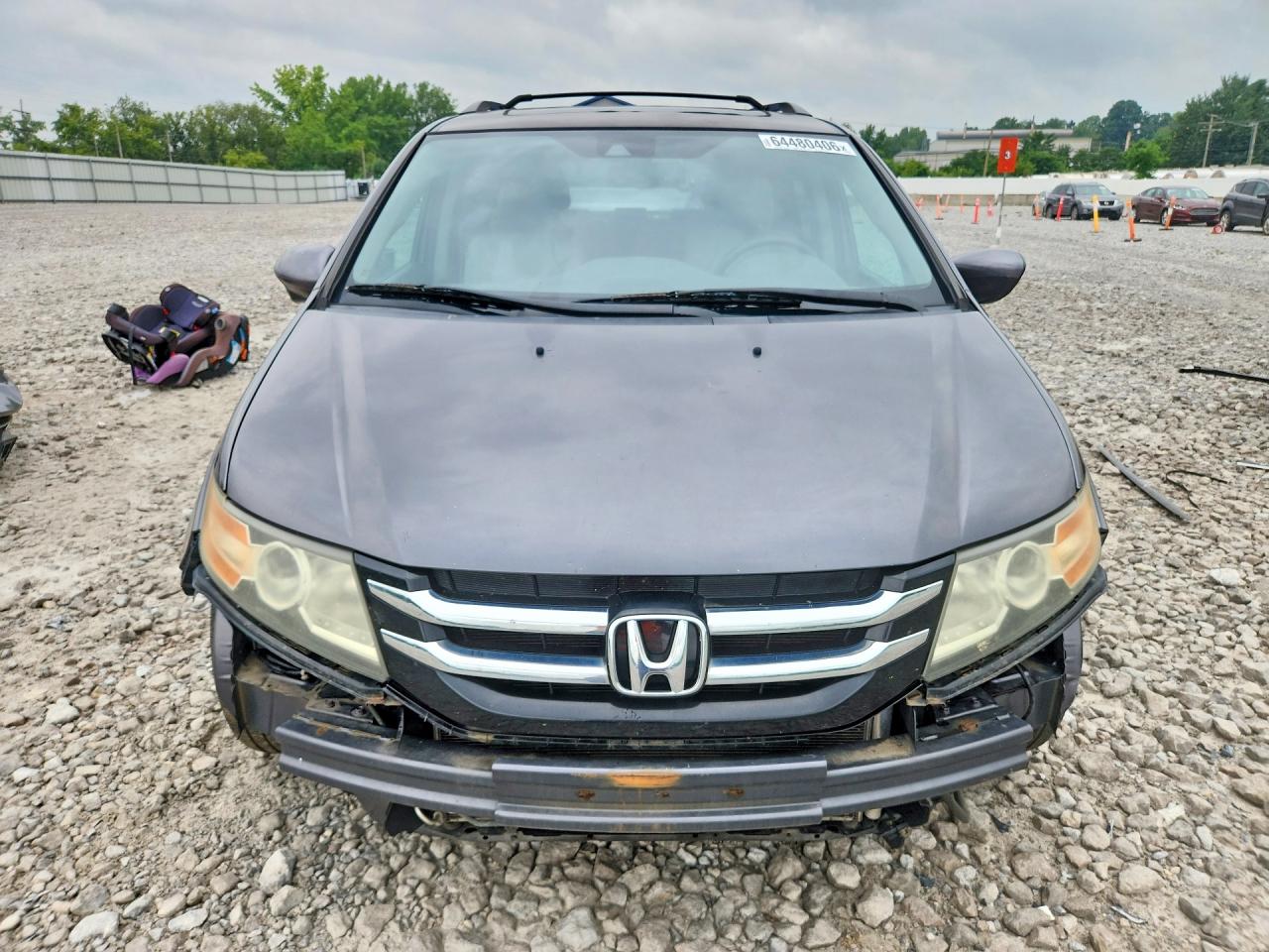 2015 Honda Odyssey Exl Gray vin: 5FNRL5H66FB008067