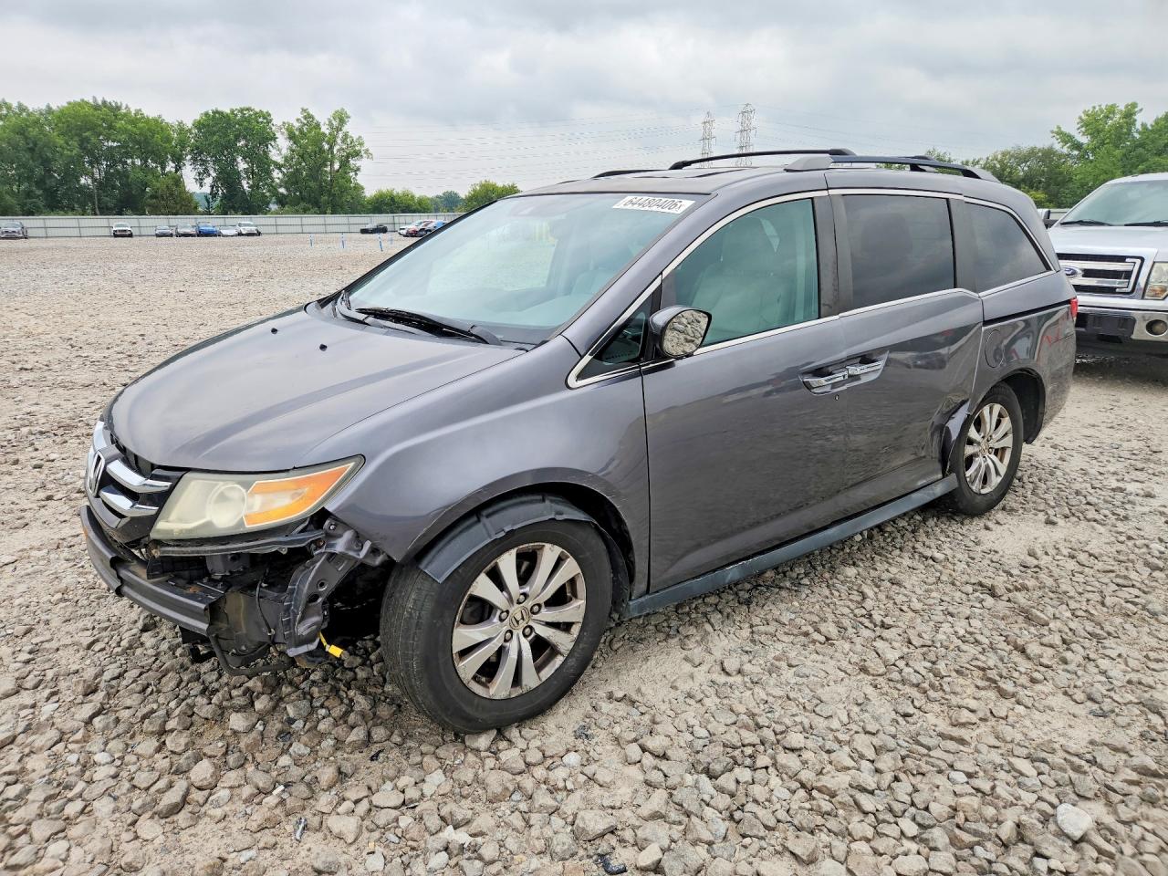 2015 Honda Odyssey Exl Gray vin: 5FNRL5H66FB008067