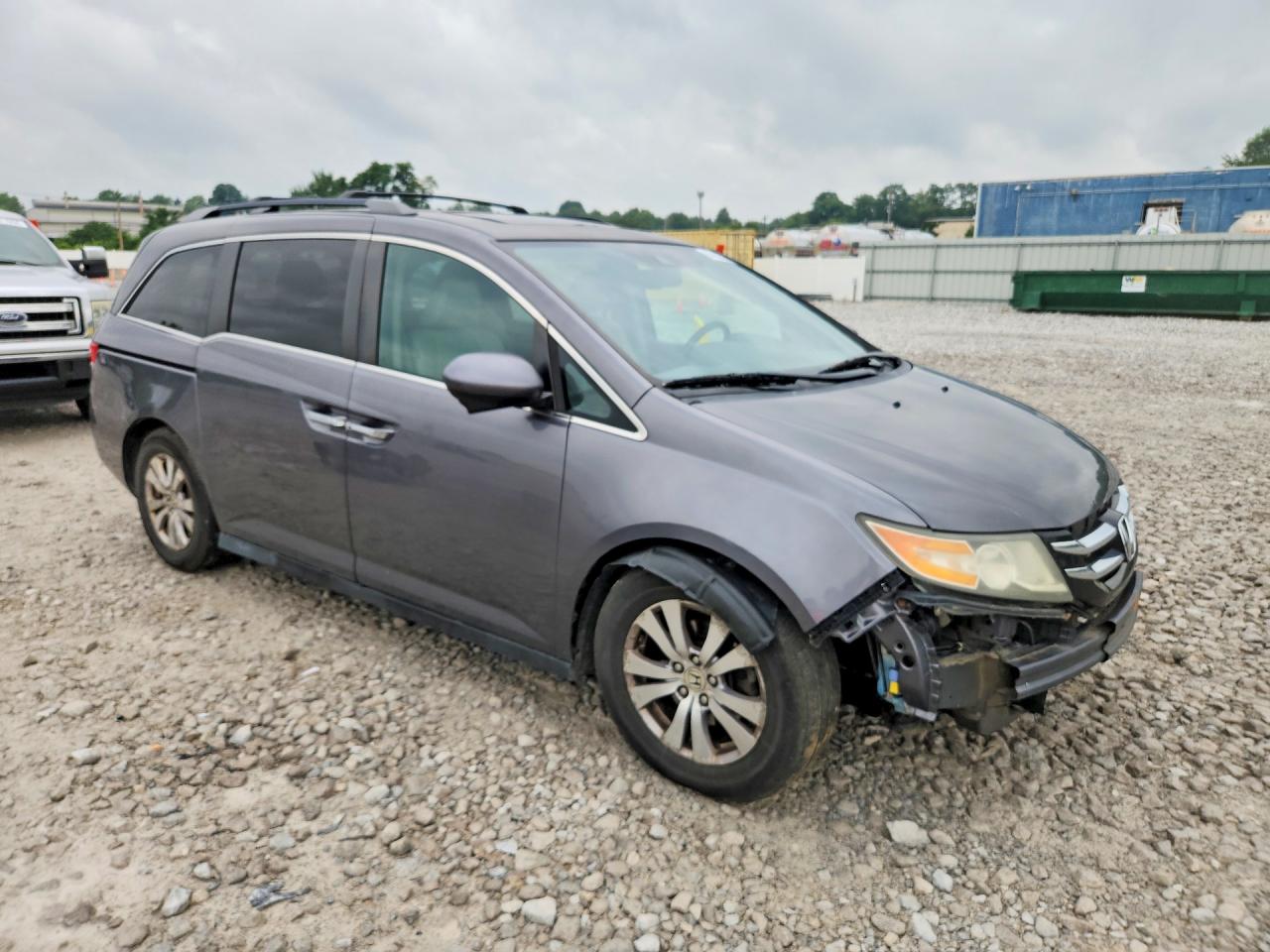 2015 Honda Odyssey Exl Gray vin: 5FNRL5H66FB008067
