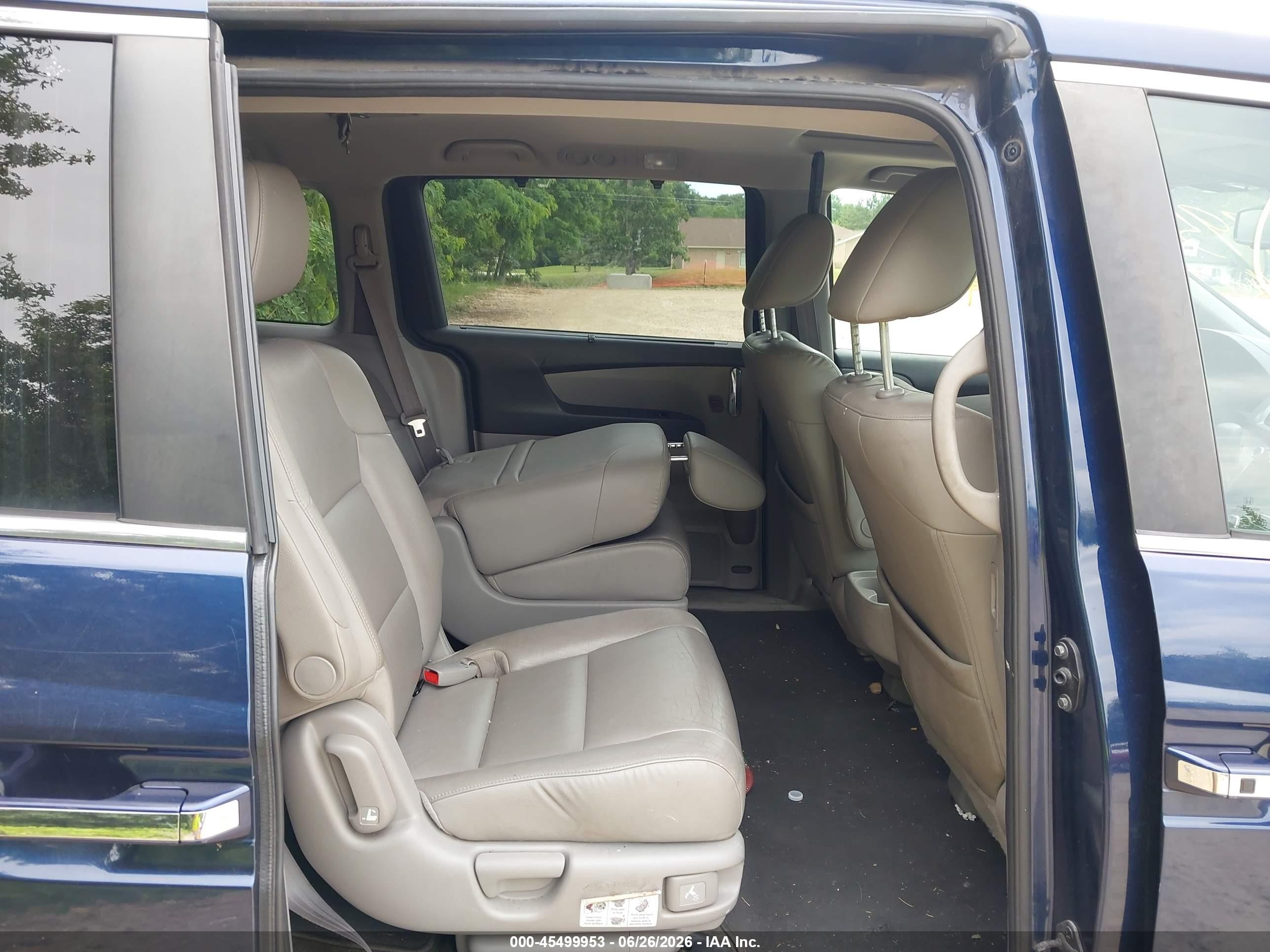 2015 Honda Odyssey Ex-l Blue vin: 5FNRL5H66FB008697