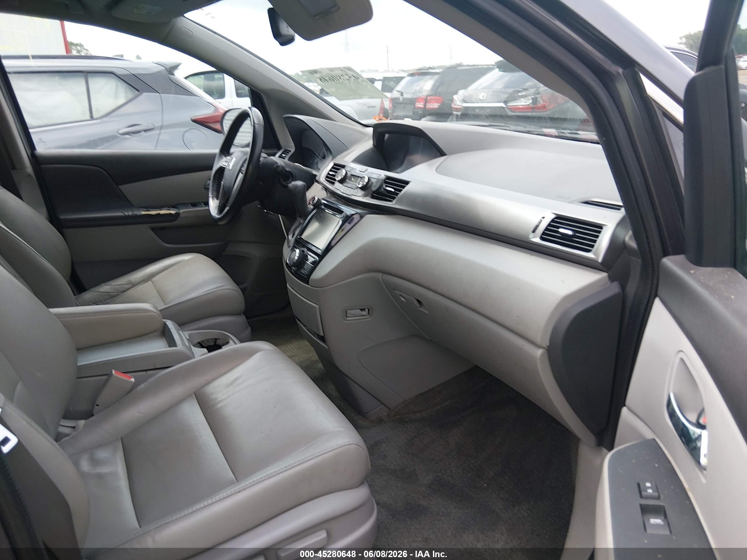 2015 Honda Odyssey Ex-l Gray vin: 5FNRL5H66FB031526