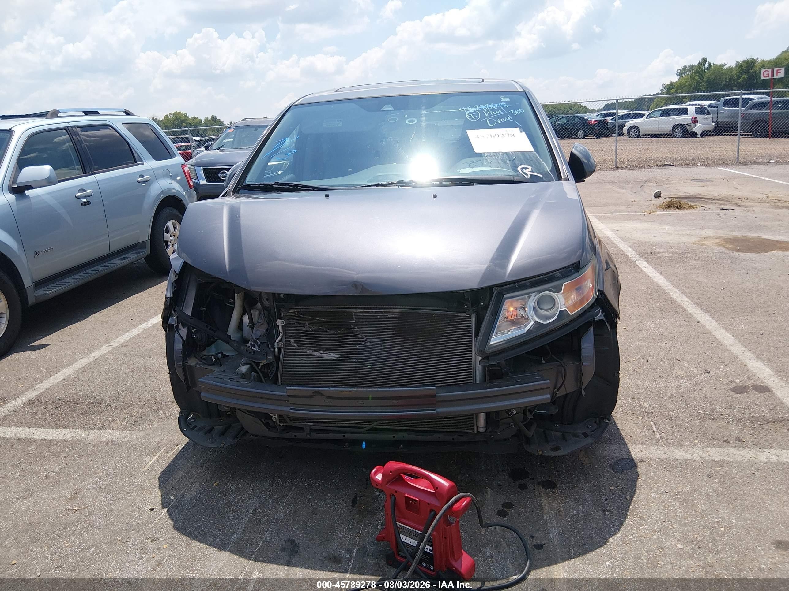 2015 Honda Odyssey Ex-l Серый vin: 5FNRL5H66FB031526