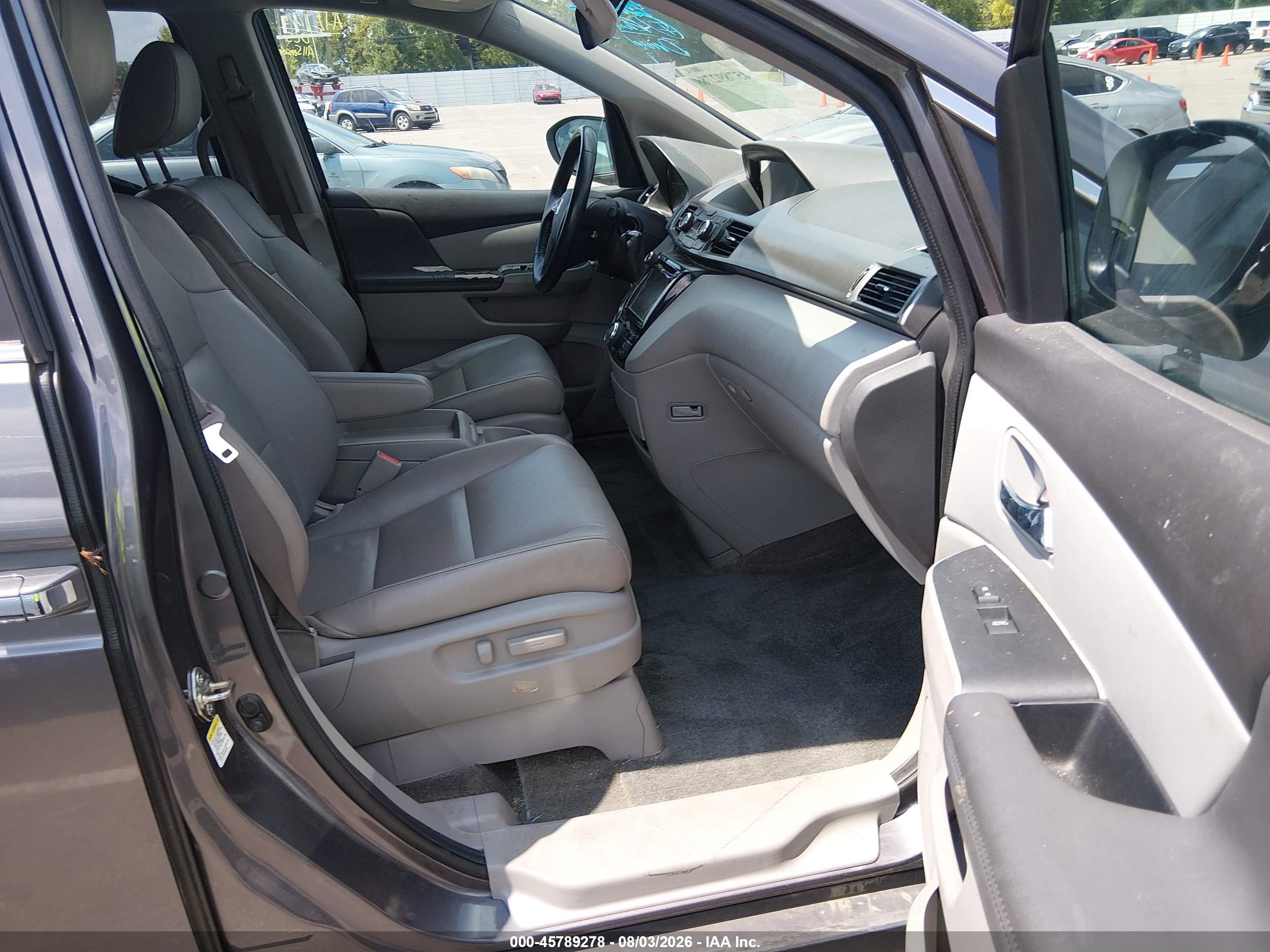 2015 Honda Odyssey Ex-l Серый vin: 5FNRL5H66FB031526