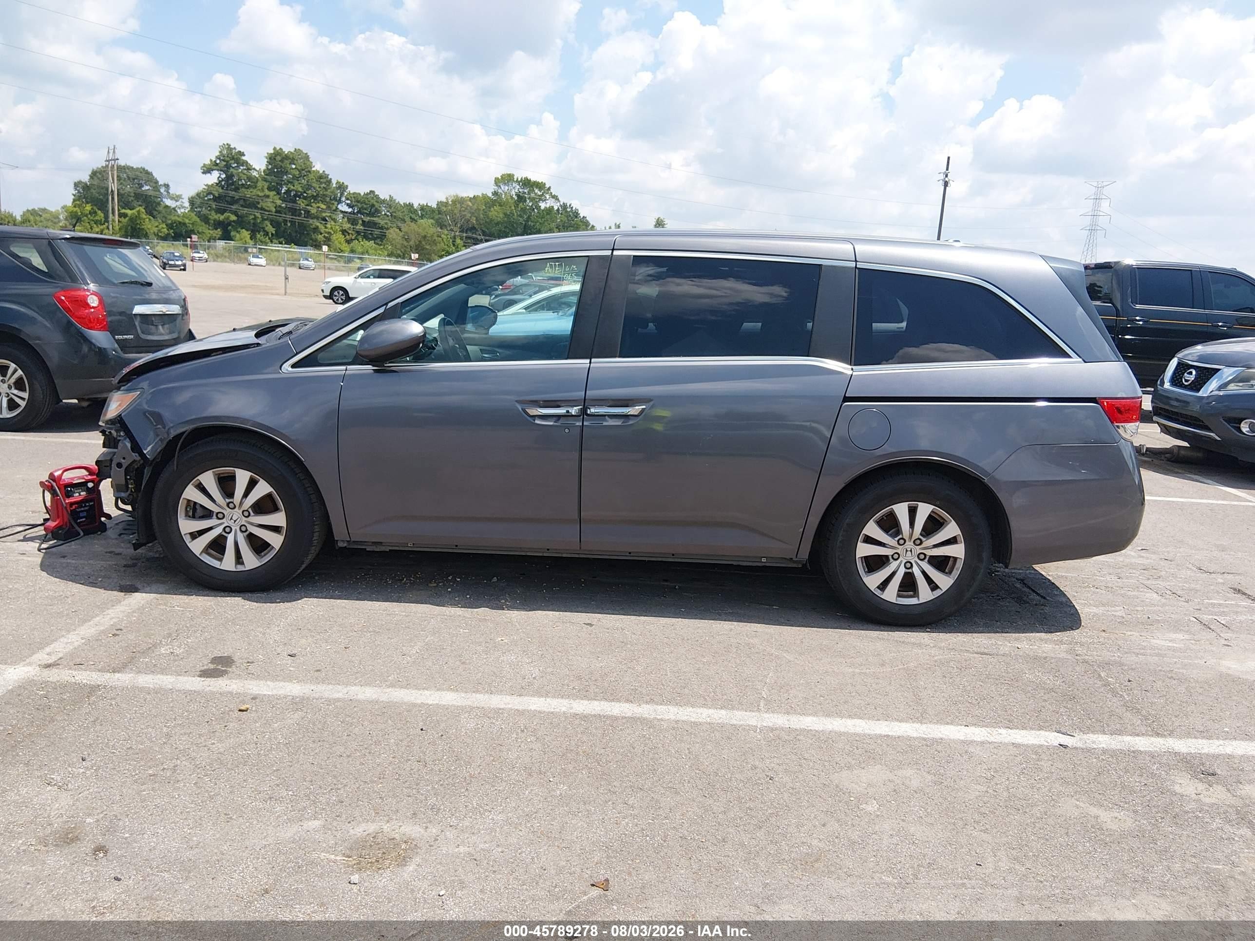 2015 Honda Odyssey Ex-l Серый vin: 5FNRL5H66FB031526