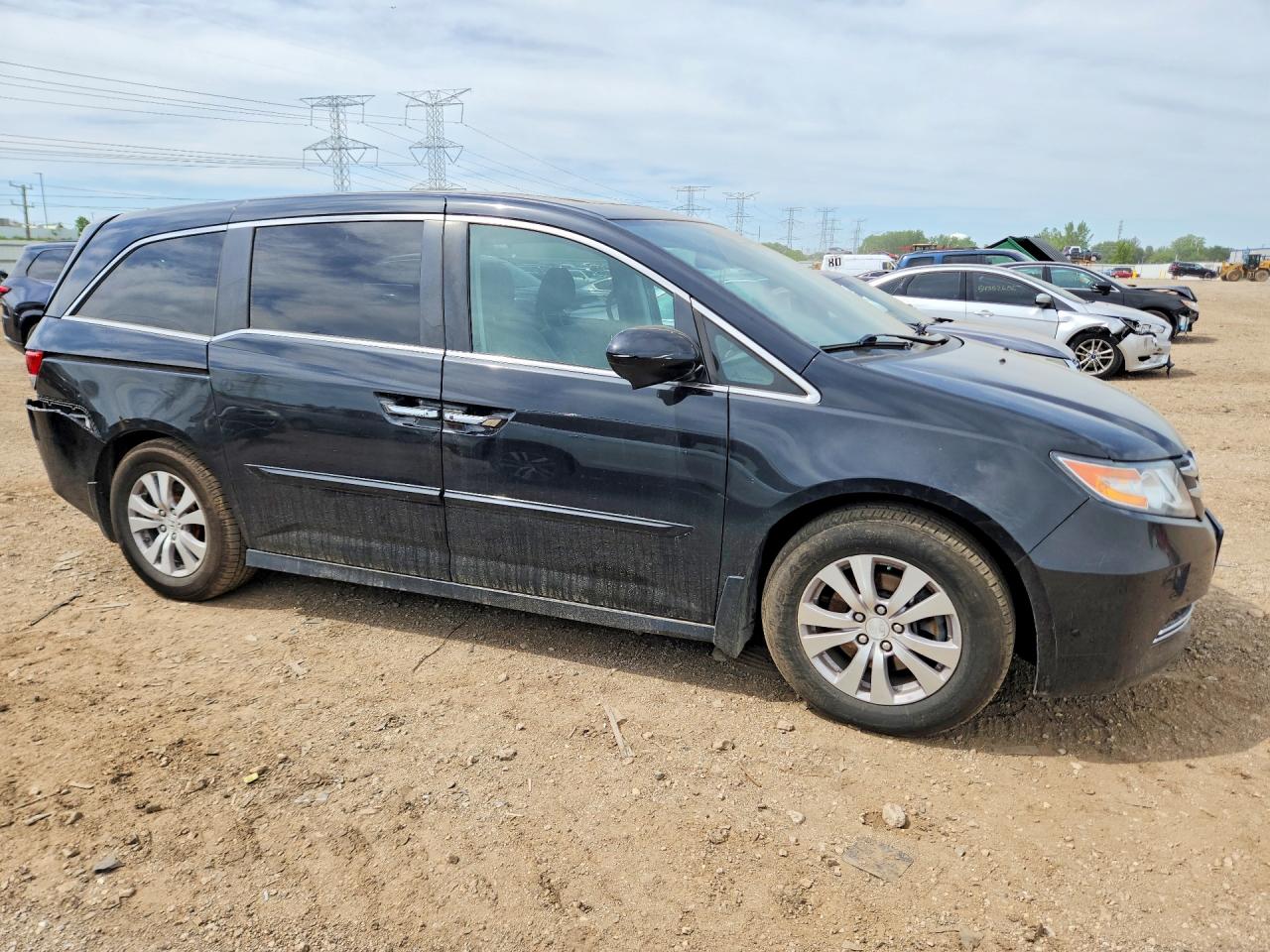 2015 Honda Odyssey Exl Черный vin: 5FNRL5H66FB039464