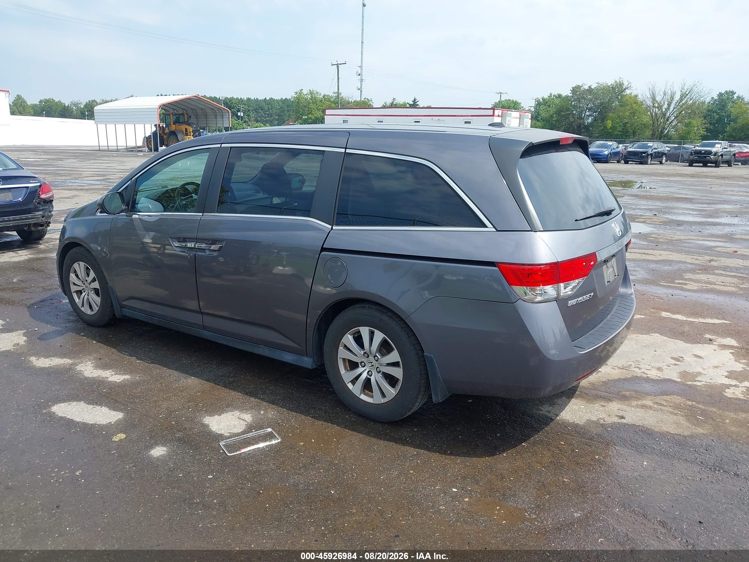 2015 Honda Odyssey Ex-l Серебряный vin: 5FNRL5H66FB048830