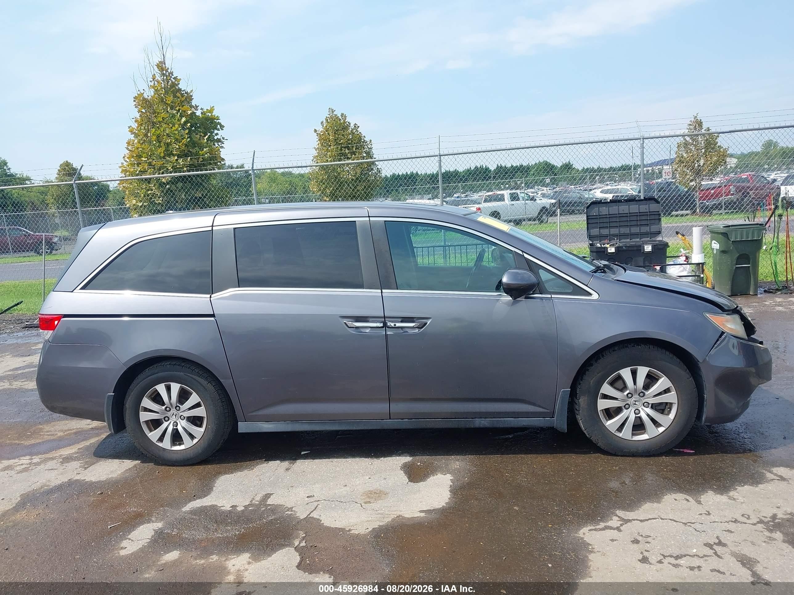 2015 Honda Odyssey Ex-l Серебряный vin: 5FNRL5H66FB048830