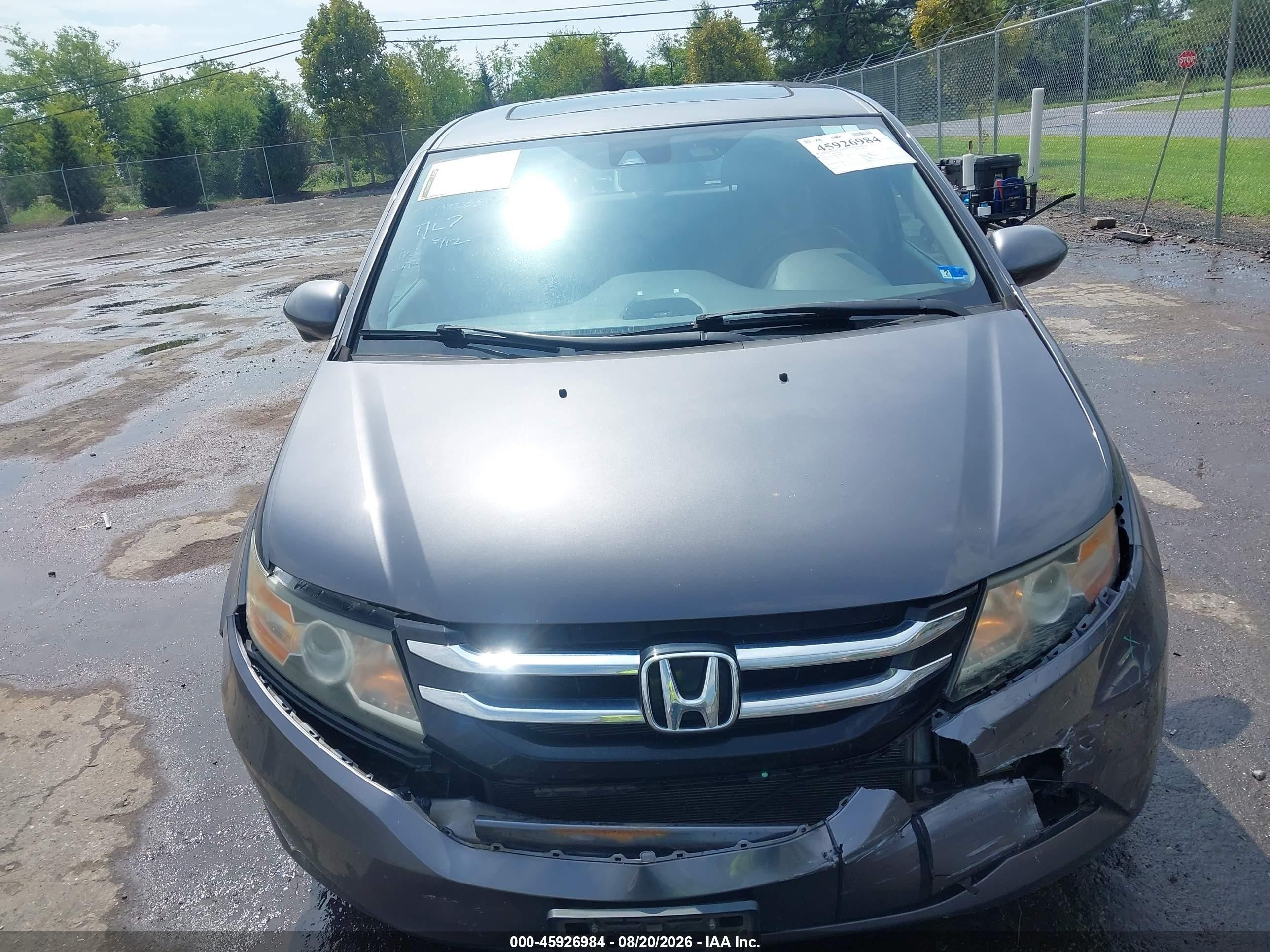 2015 Honda Odyssey Ex-l Серебряный vin: 5FNRL5H66FB048830