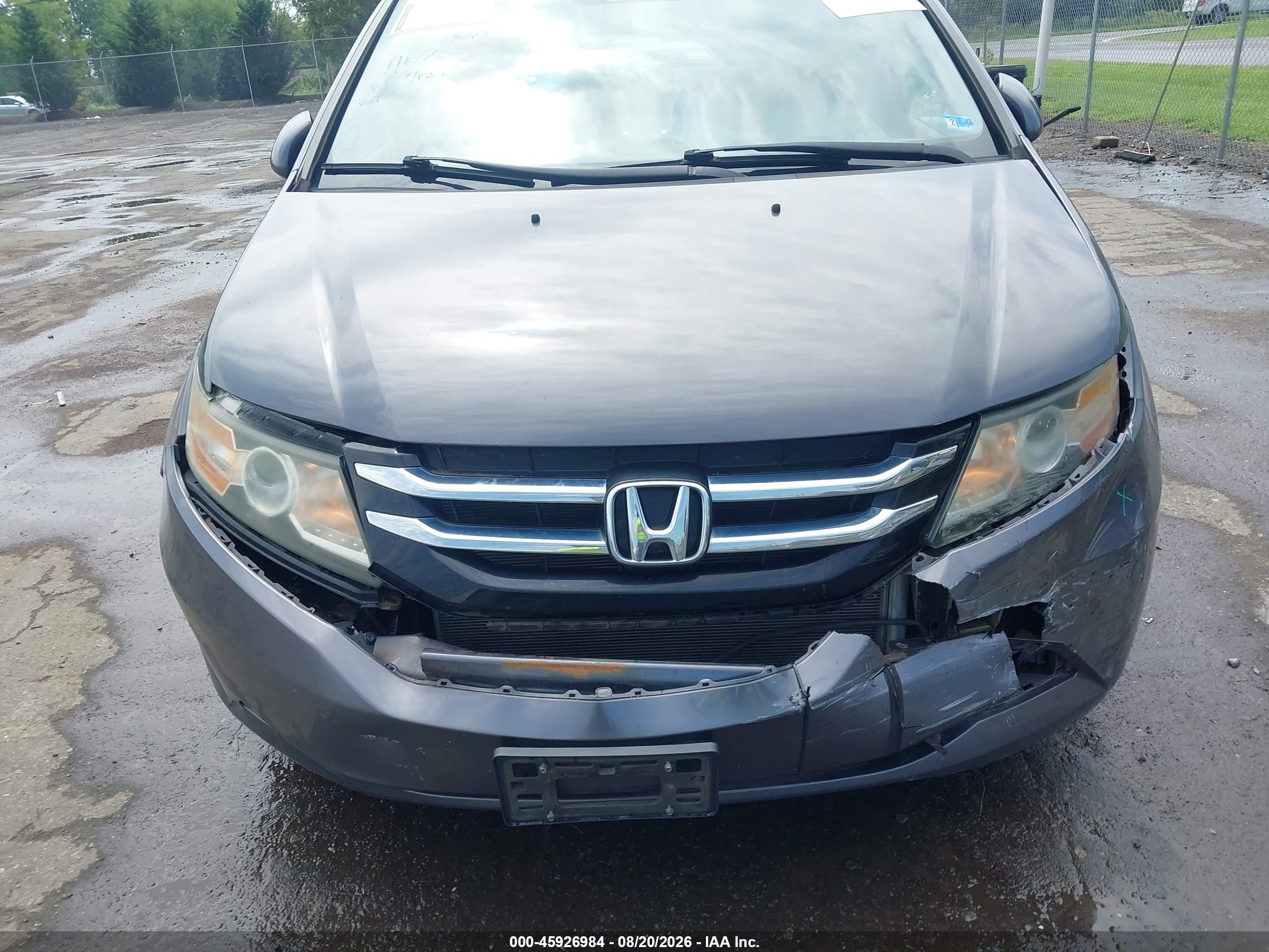 2015 Honda Odyssey Ex-l Серебряный vin: 5FNRL5H66FB048830
