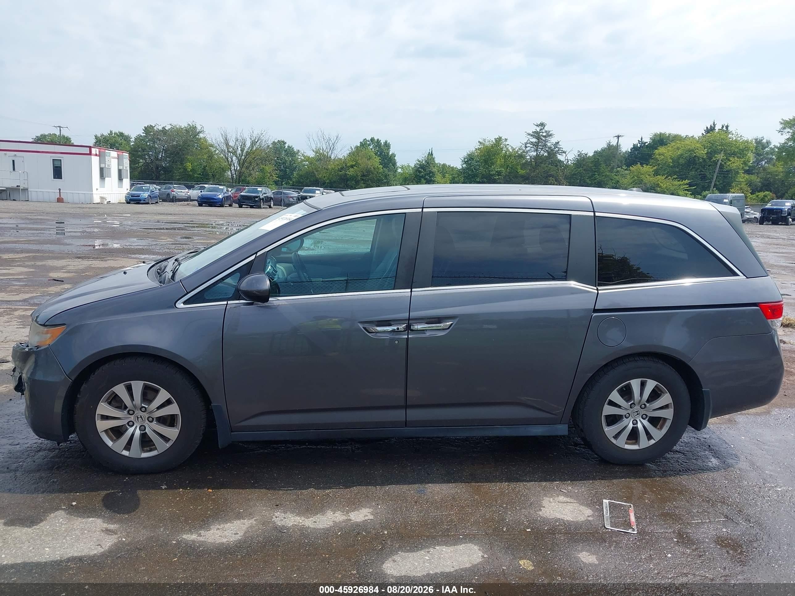 2015 Honda Odyssey Ex-l Серебряный vin: 5FNRL5H66FB048830