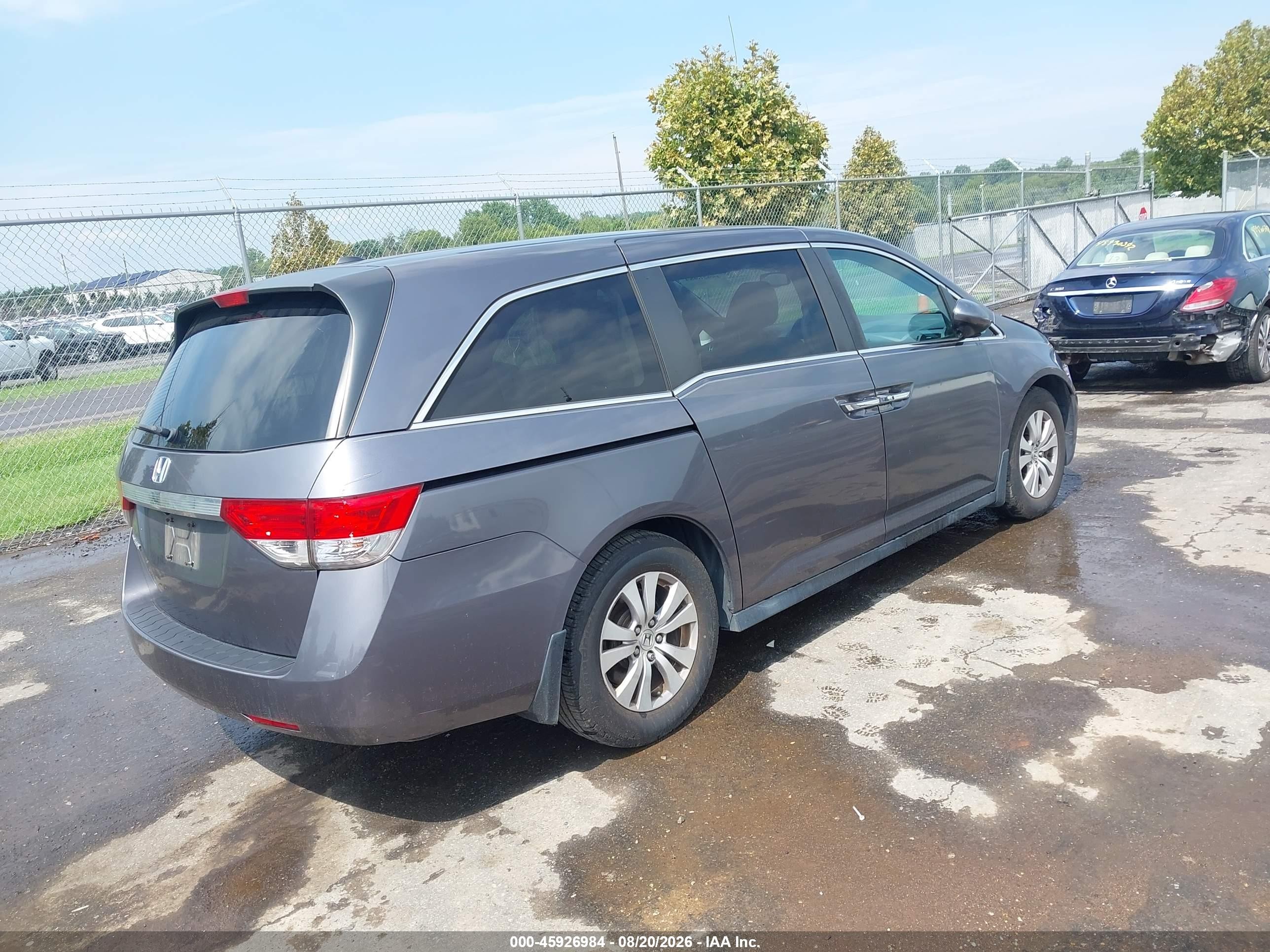 2015 Honda Odyssey Ex-l Серебряный vin: 5FNRL5H66FB048830