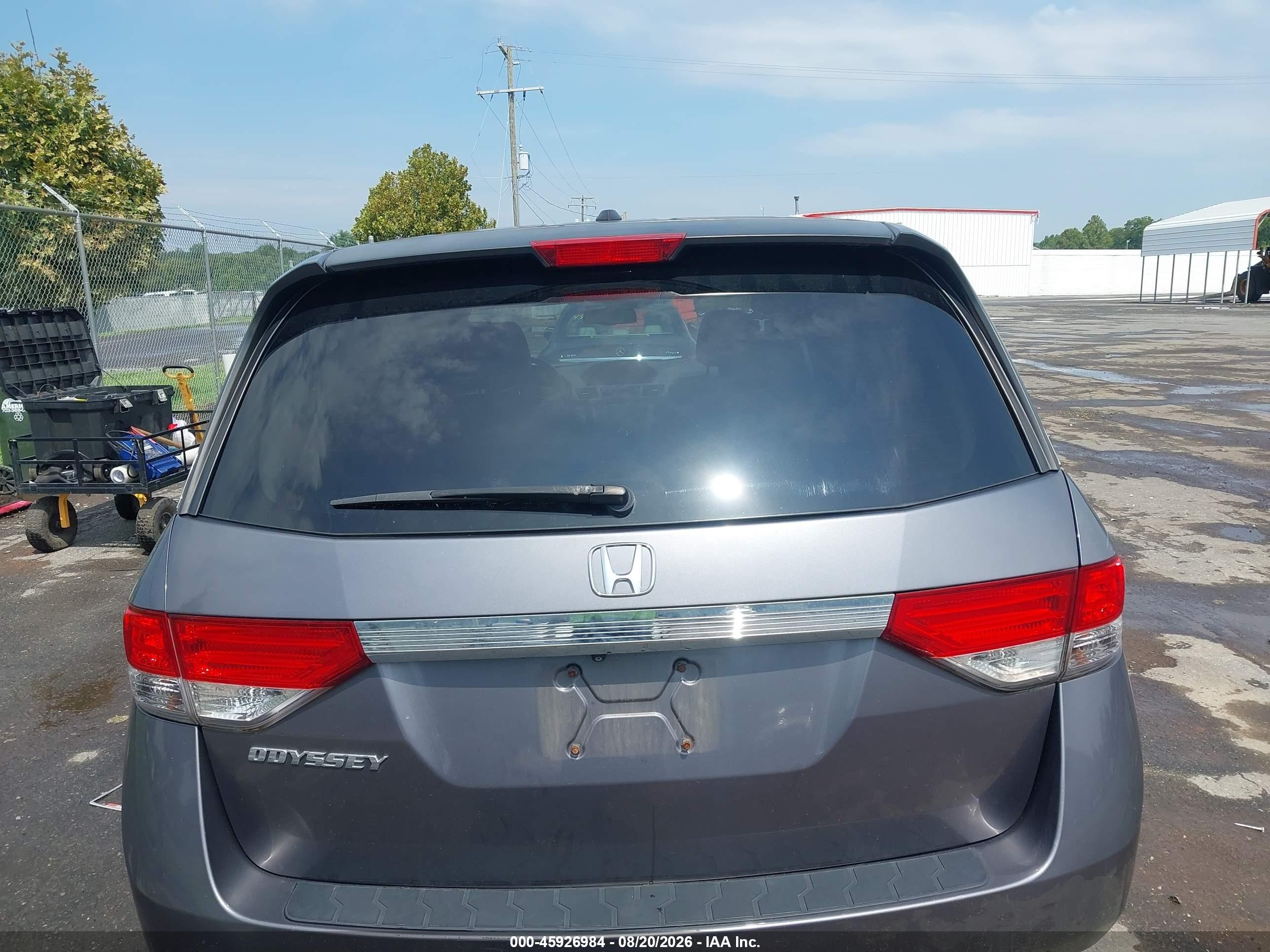 2015 Honda Odyssey Ex-l Серебряный vin: 5FNRL5H66FB048830