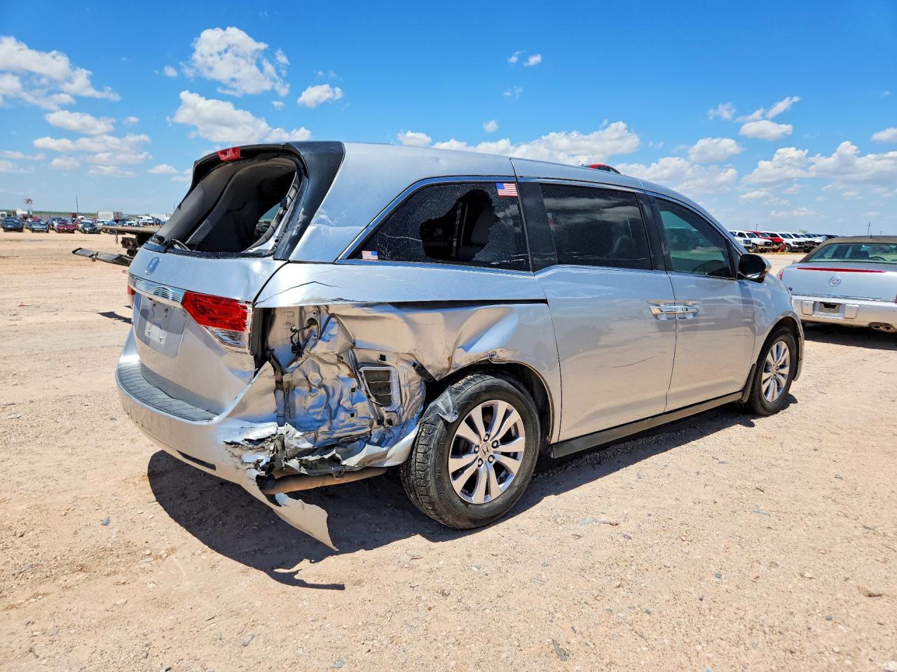 2015 Honda Odyssey Exl Silver vin: 5FNRL5H66FB063411