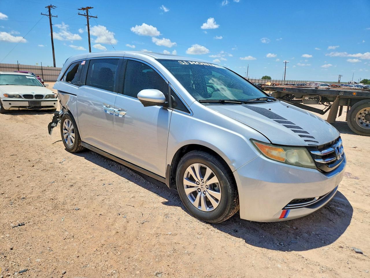 2015 Honda Odyssey Exl Silver vin: 5FNRL5H66FB063411