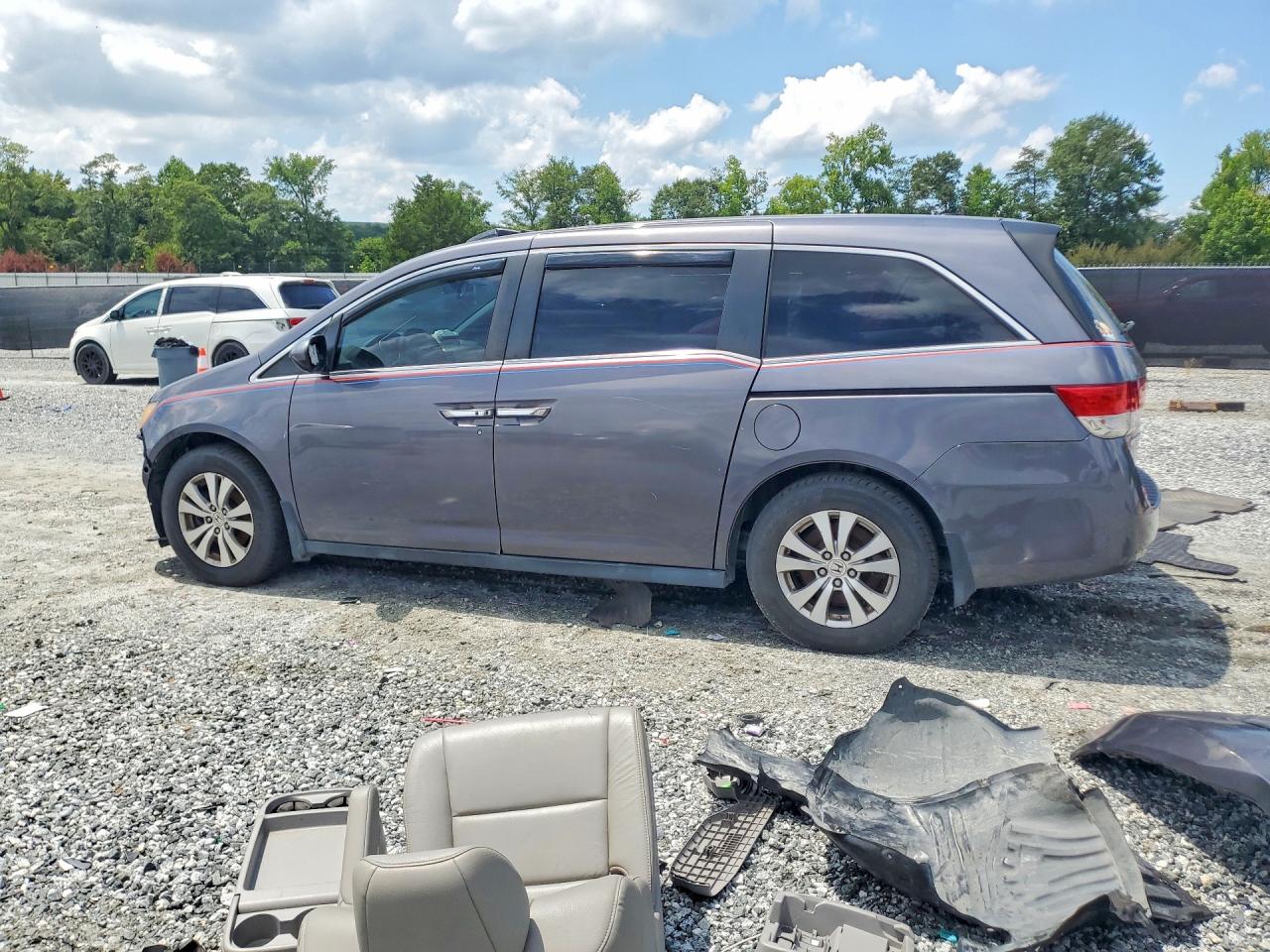 2015 Honda Odyssey Exl Серый vin: 5FNRL5H66FB067541