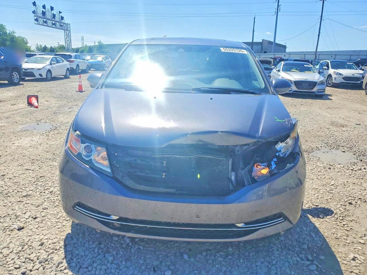 2015 Honda Odyssey Exl Серый vin: 5FNRL5H66FB100019