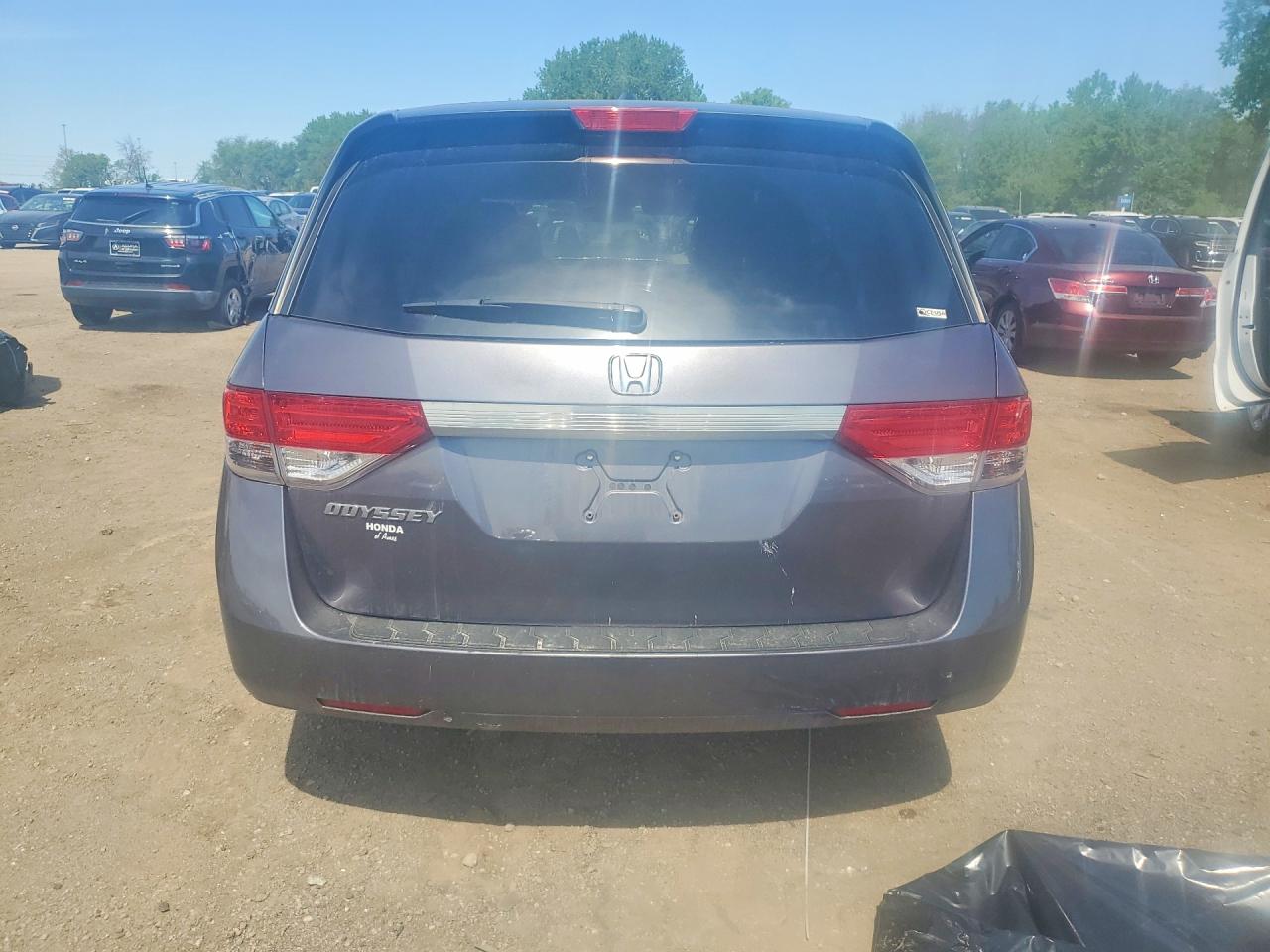 2015 Honda Odyssey Exl Gray vin: 5FNRL5H66FB100179