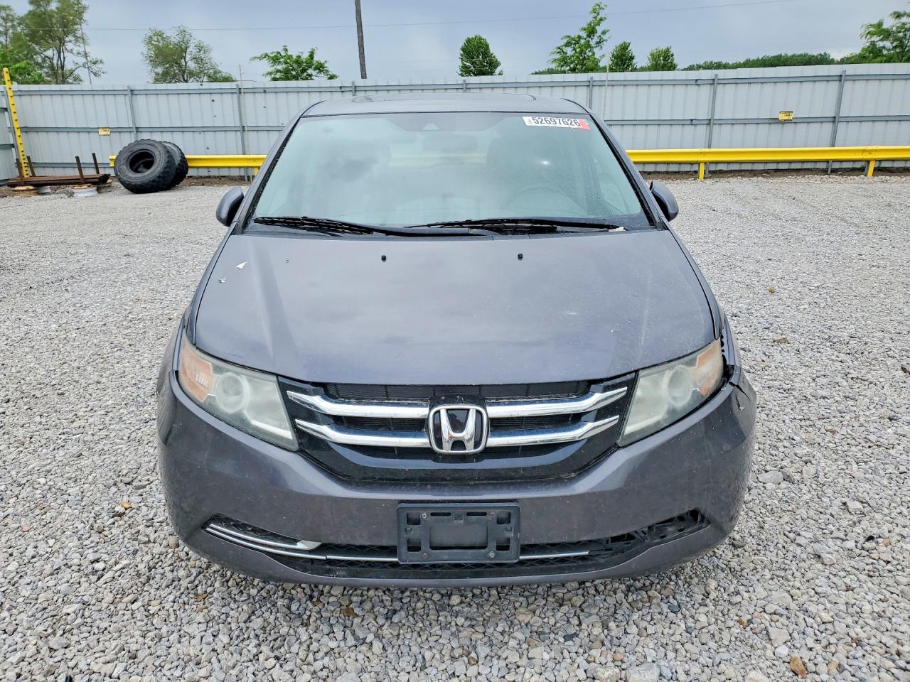 2015 Honda Odyssey Exl Gray vin: 5FNRL5H66FB100179