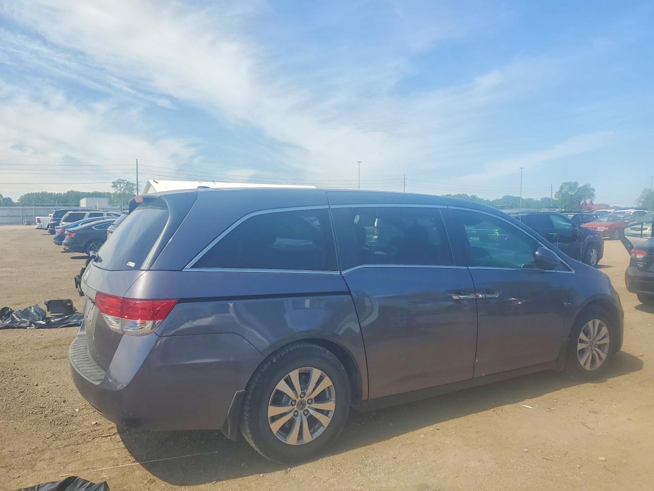 2015 Honda Odyssey Exl Gray vin: 5FNRL5H66FB100179