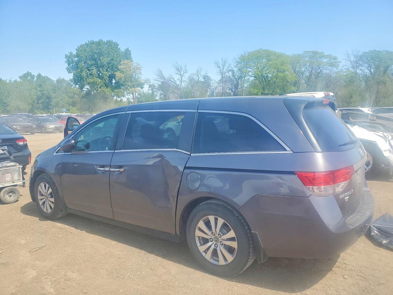 2015 Honda Odyssey Exl Gray vin: 5FNRL5H66FB100179