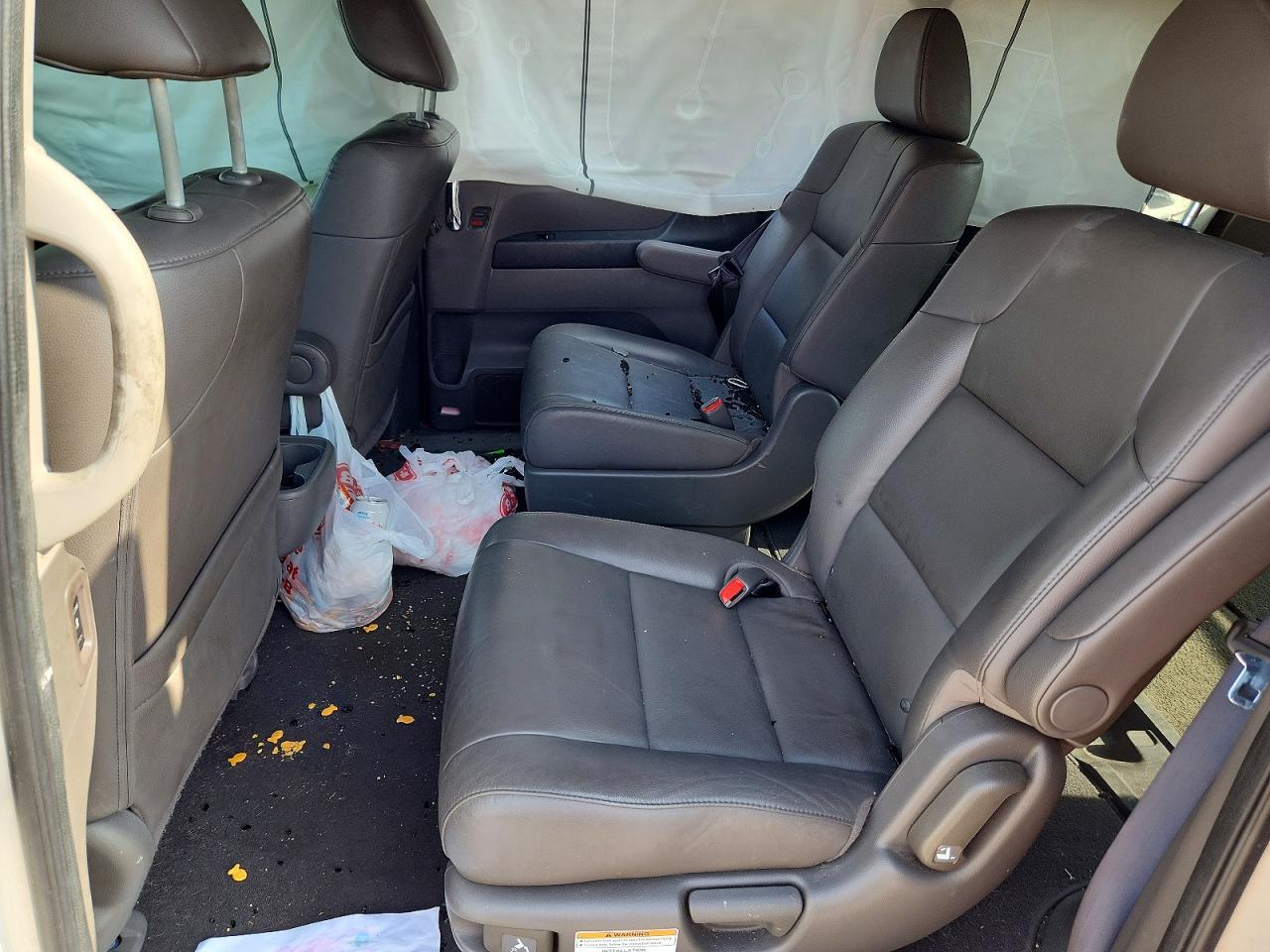 2015 Honda Odyssey Exl White vin: 5FNRL5H66FB102403