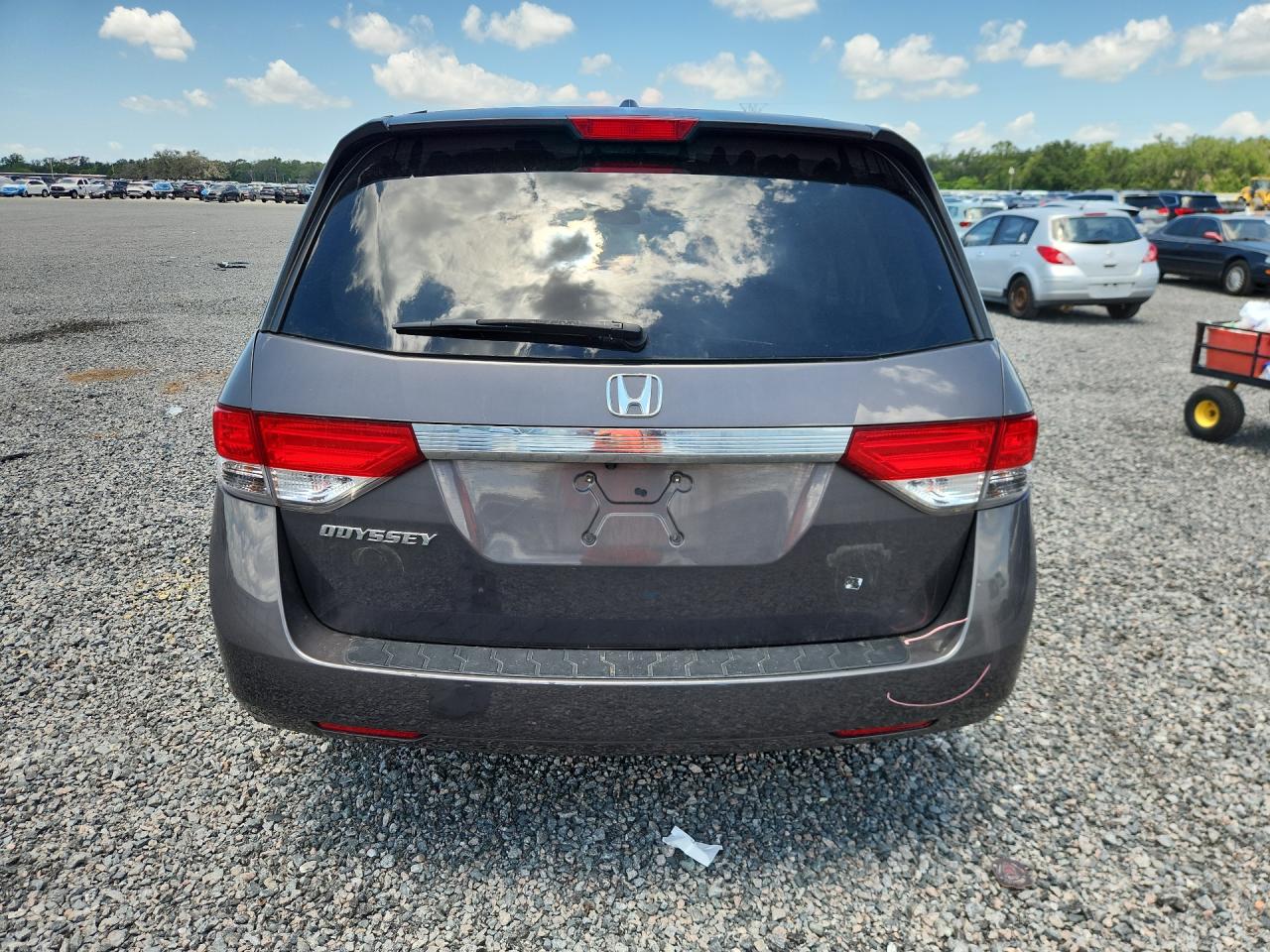 2015 Honda Odyssey Exl Brown vin: 5FNRL5H66FB106113