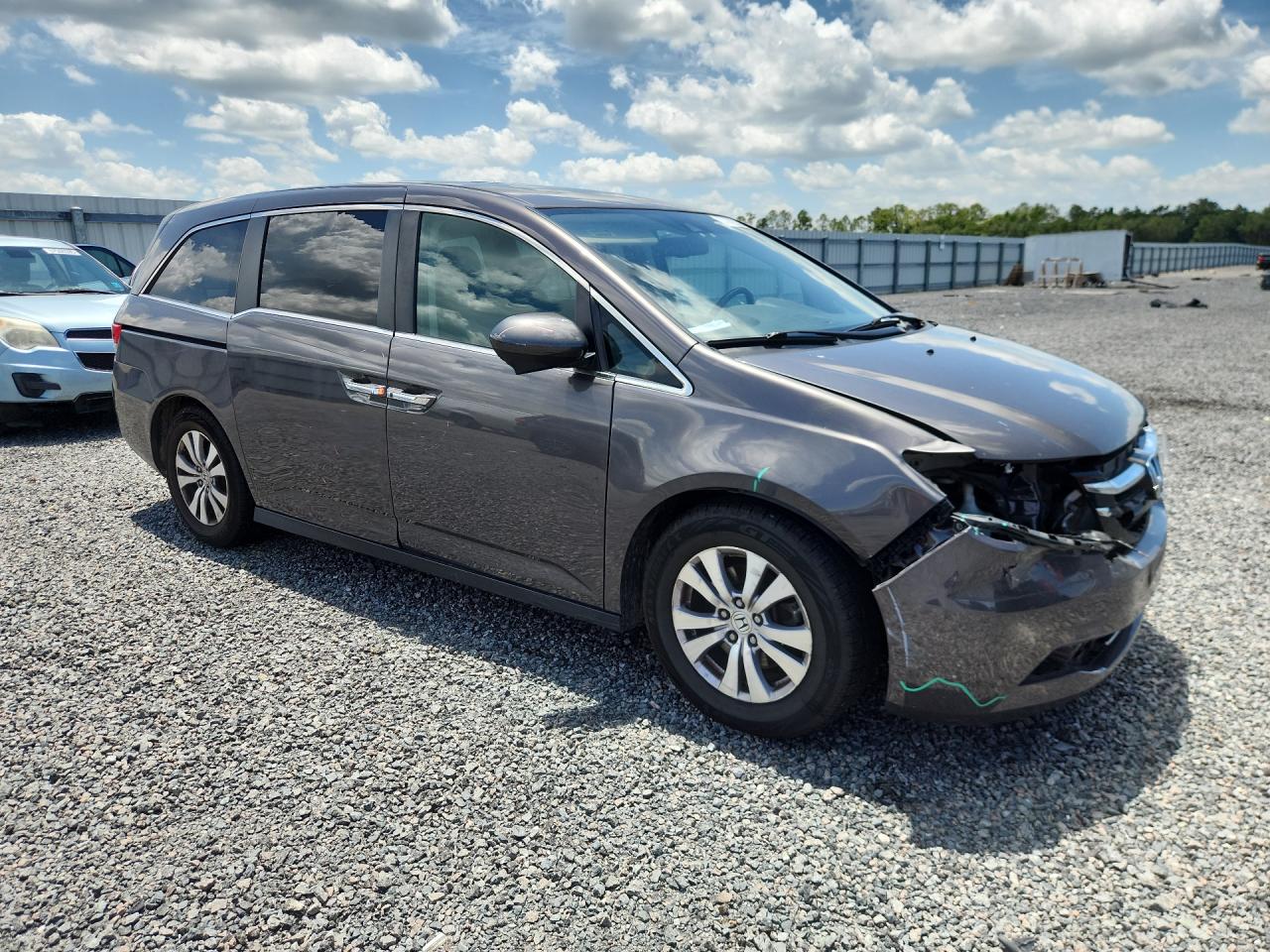 2015 Honda Odyssey Exl Brown vin: 5FNRL5H66FB106113
